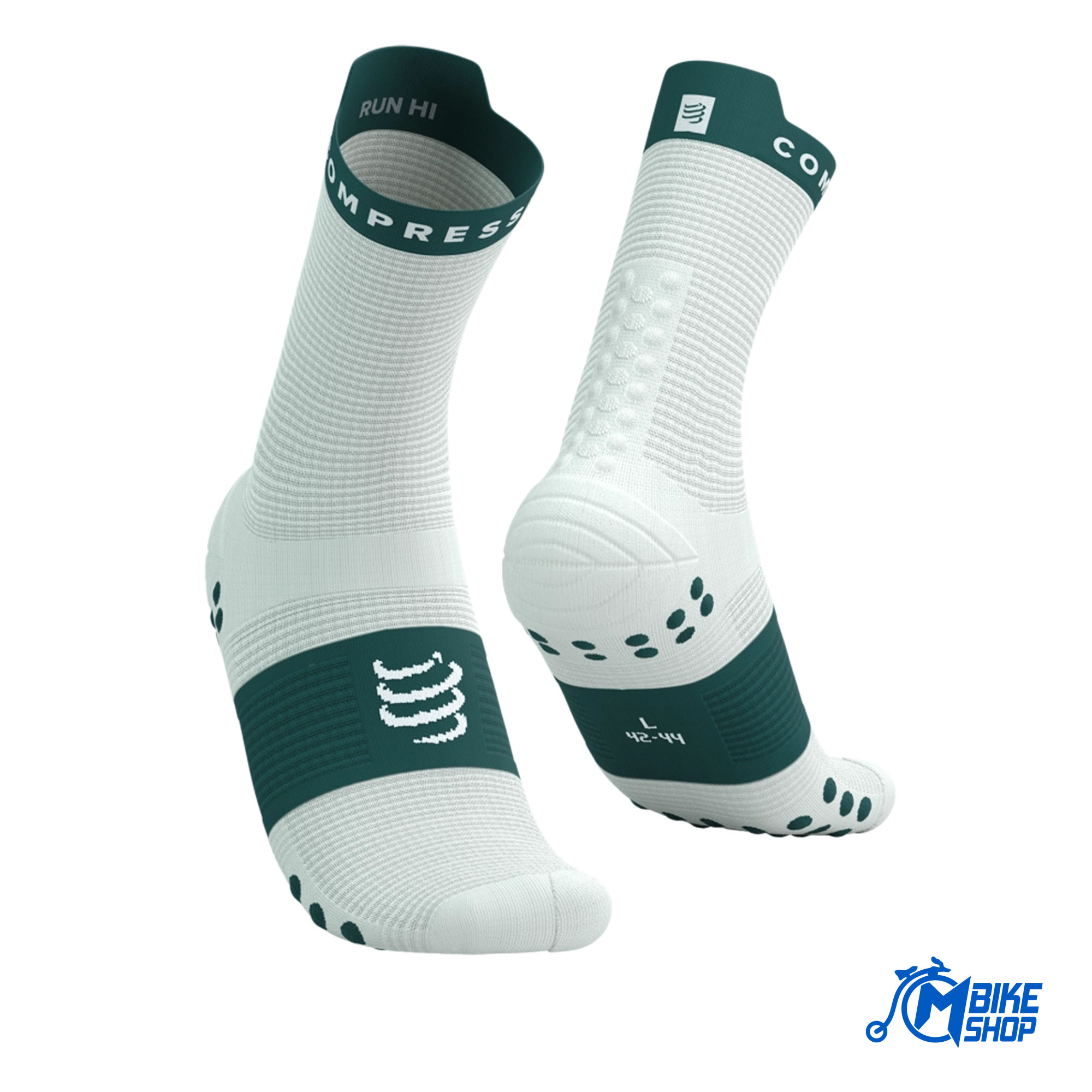 Čarape COMPRESSPORT Pro Racing V4.0 Run Hight Sugar/Storm - Image 5