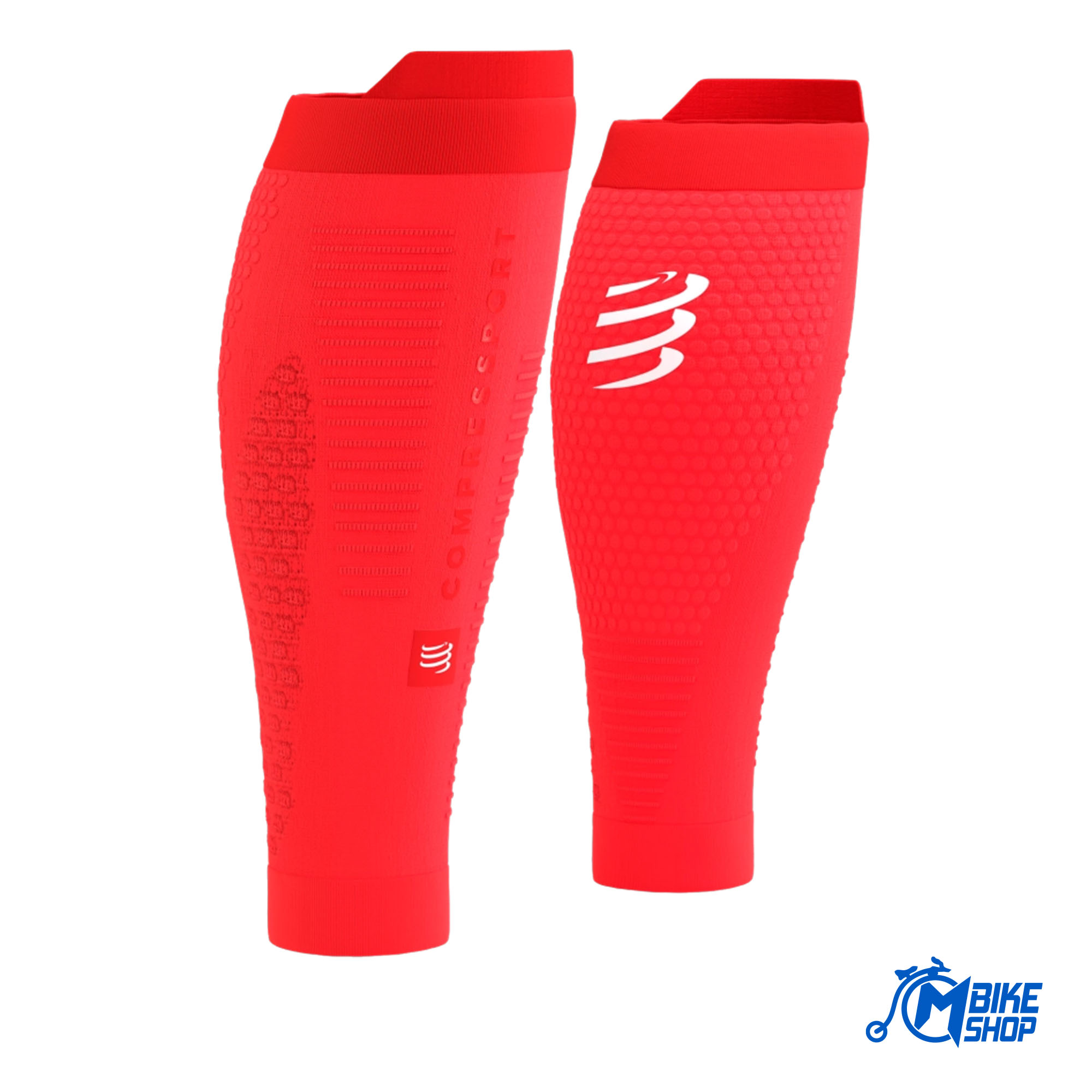 Navlake za noge COMPRESSPORT R2 3.0 Flou Red/White Refl - Image 2