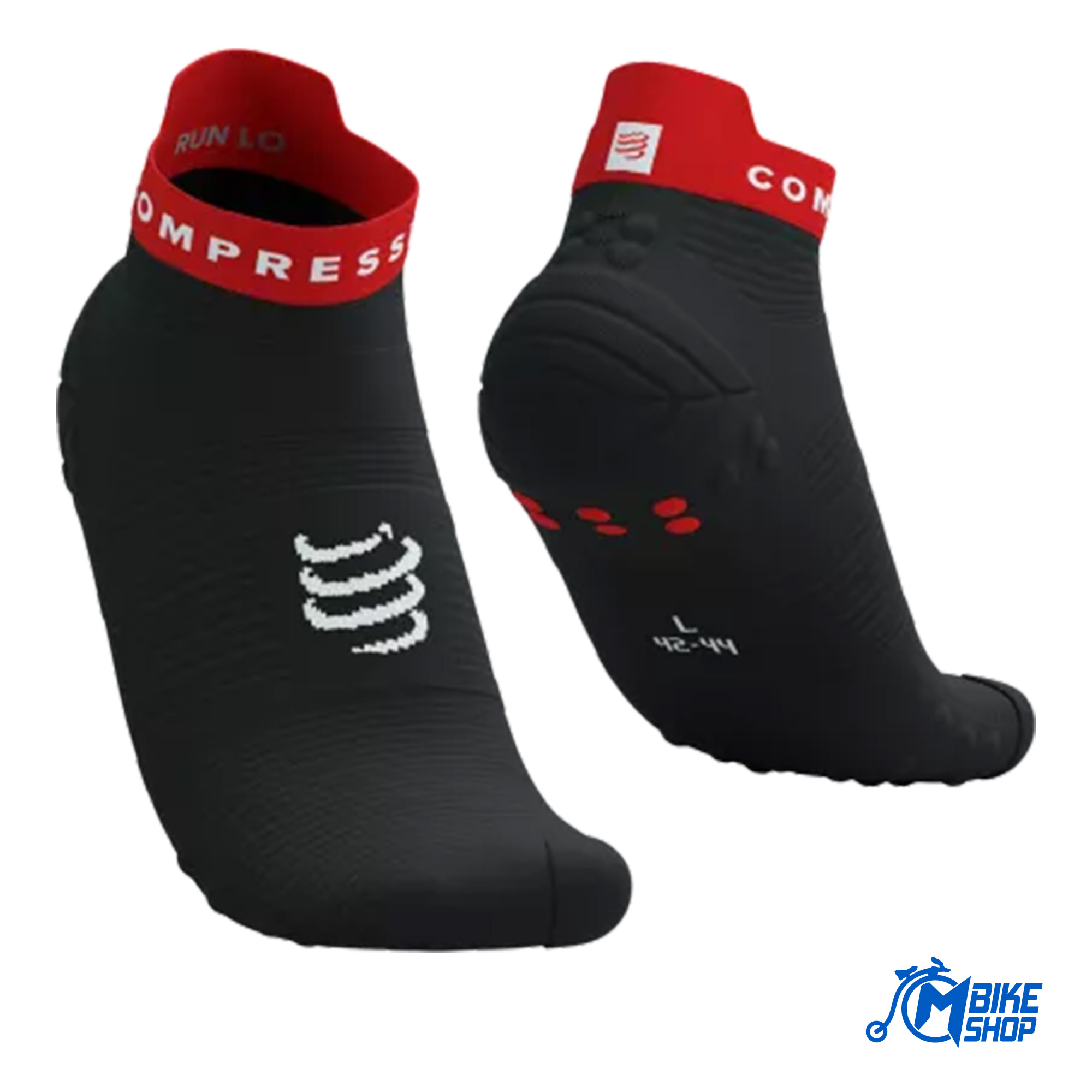 Čarape COMPRESSPORT Pro Racing V4.0 Run Low Black/Core Red - Image 3