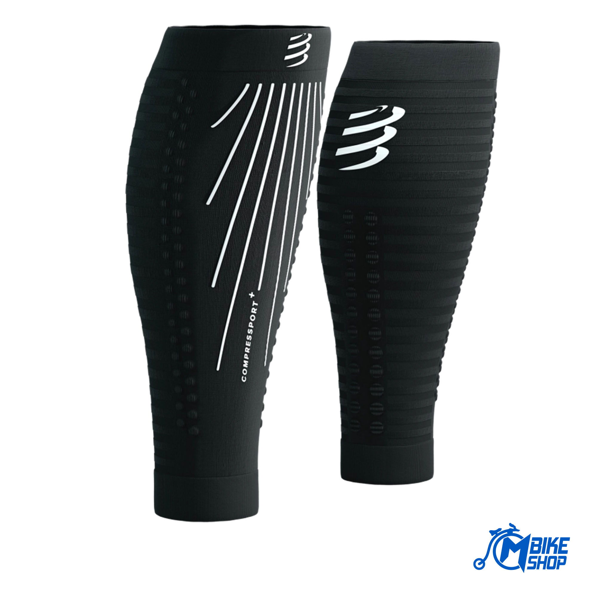 Navlake za noge COMPRESSPORT R2 Aero Black/White - Image 3
