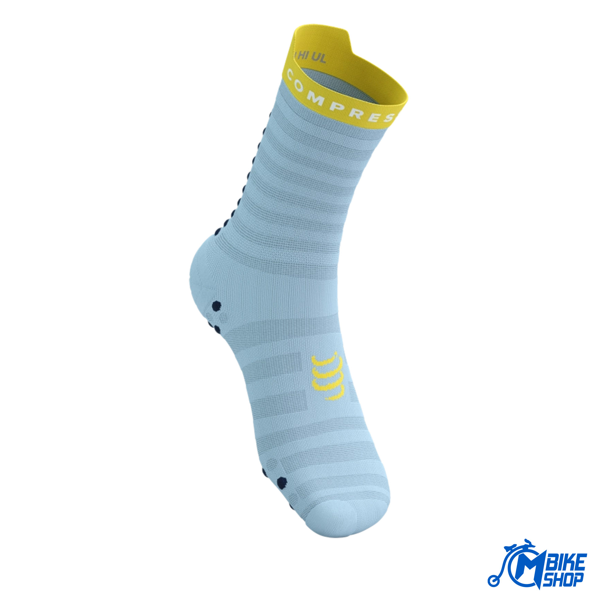 Čarape COMPRESSPORT Pro Racing V4.0 Ultralight Run High Cashmere Blue/Maize - Image 4
