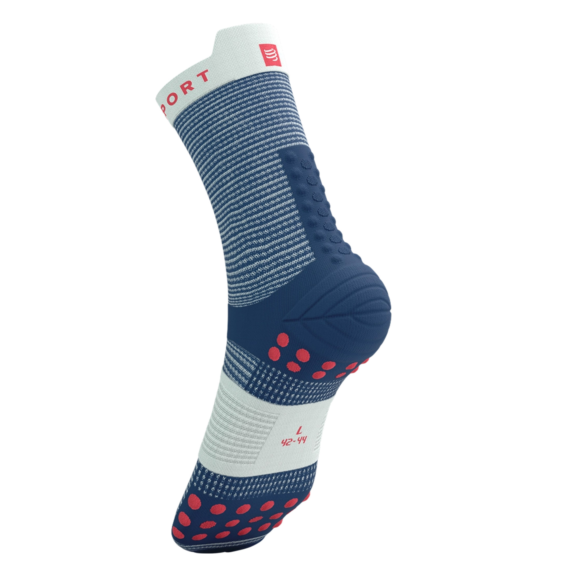 Čarape COMPRESSPORT Pro Racing V4.0 Run High Blues/Sugar - Image 4