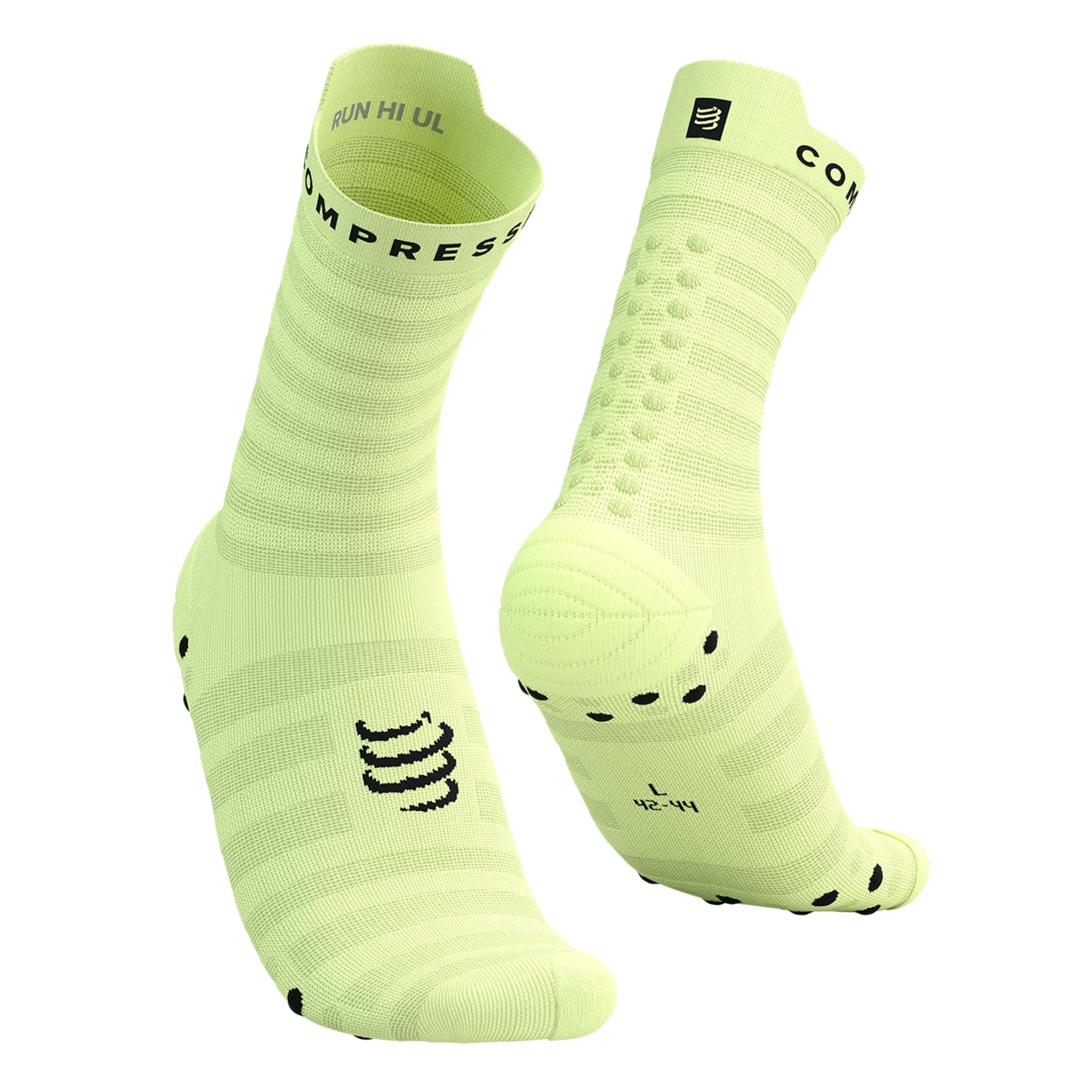 Čarape COMPRESSPORT Pro Racing V4.0 Ultralight Run High Shadow Lime/Black - Image 3