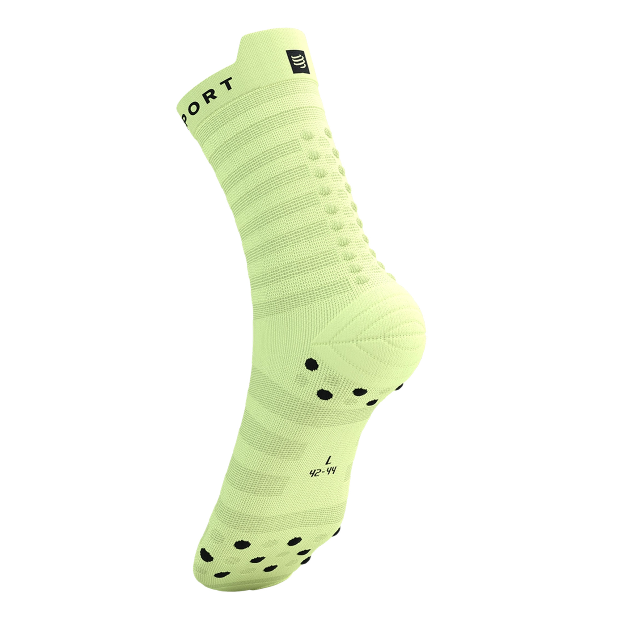 Čarape COMPRESSPORT Pro Racing V4.0 Ultralight Run High Shadow Lime/Black - Image 4