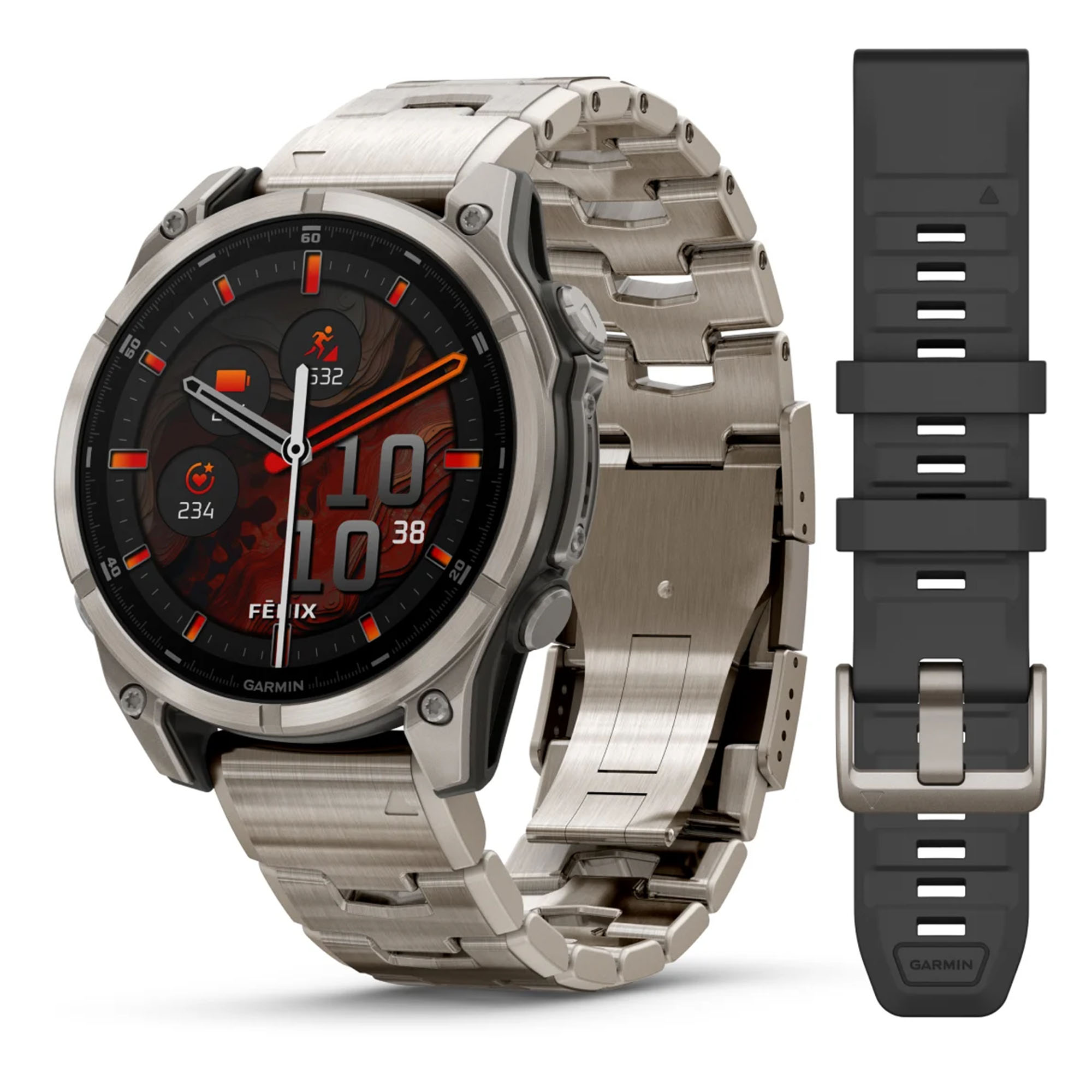 GARMIN fenix 8 47 mm AMOLED Sapphire Bare Titanium Graphite/Titanium - Image 11