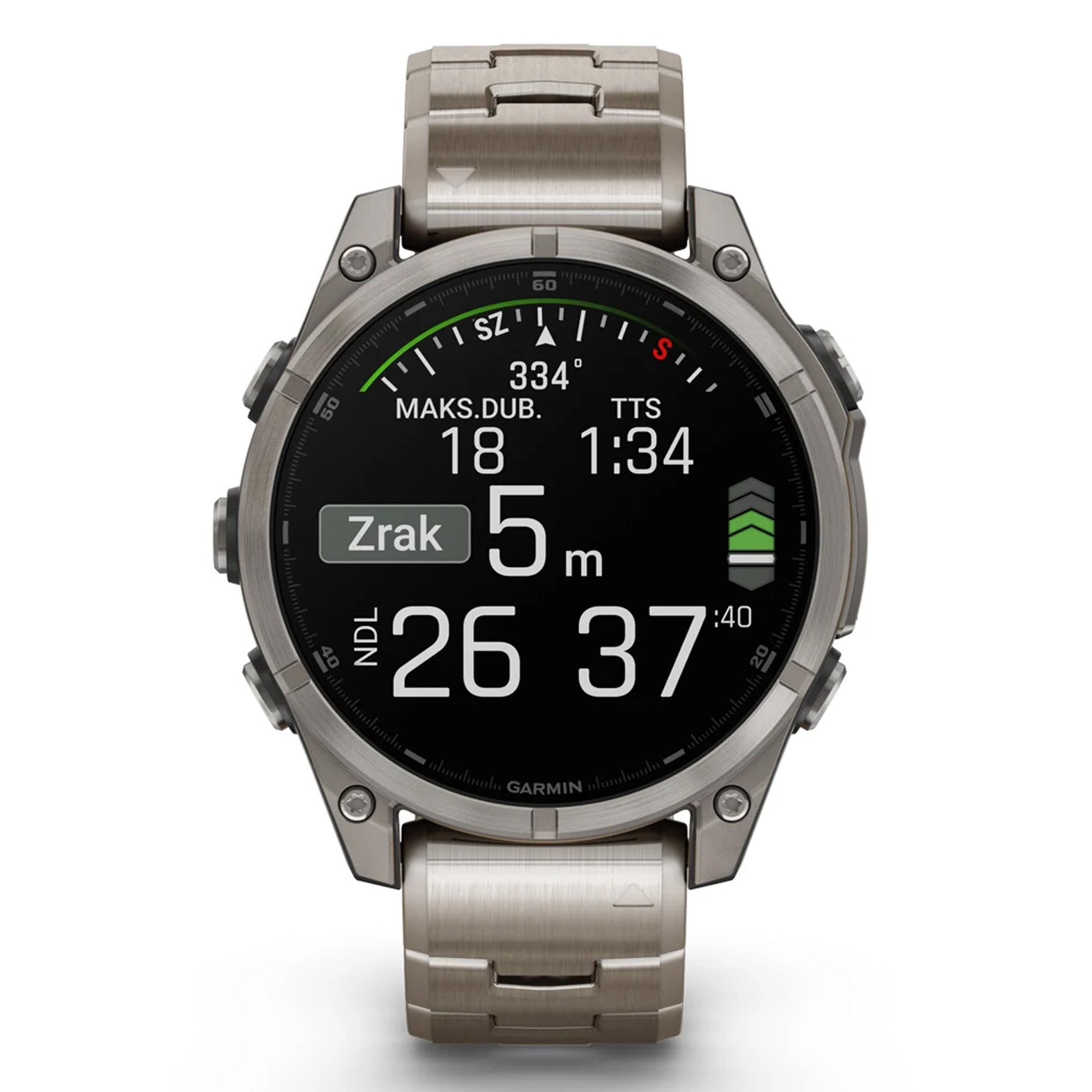 GARMIN fenix 8 47 mm AMOLED Sapphire Bare Titanium Graphite/Titanium - Image 14