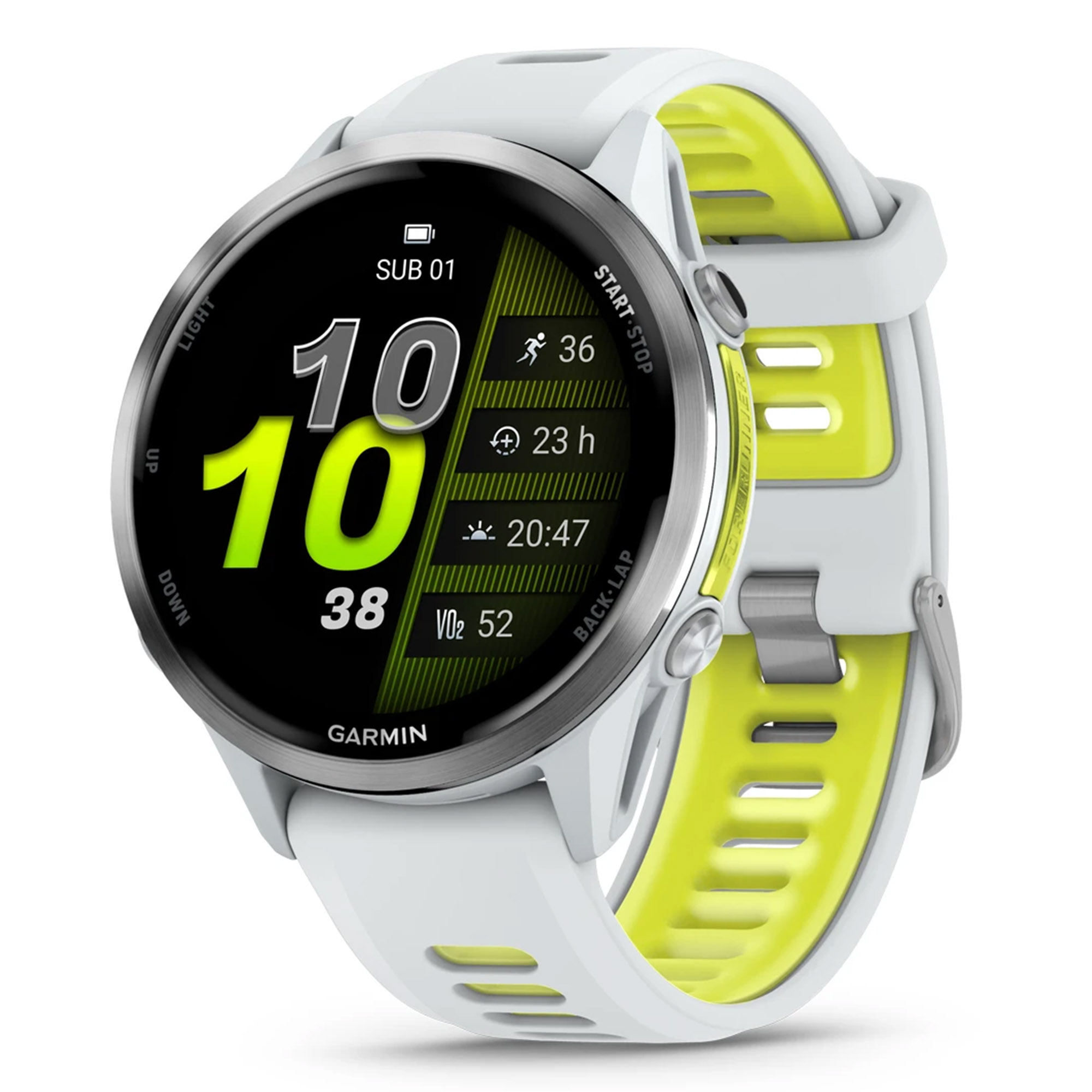GARMIN Forerunner 970 Titanium Whitestone Amp Yellow - Image 6