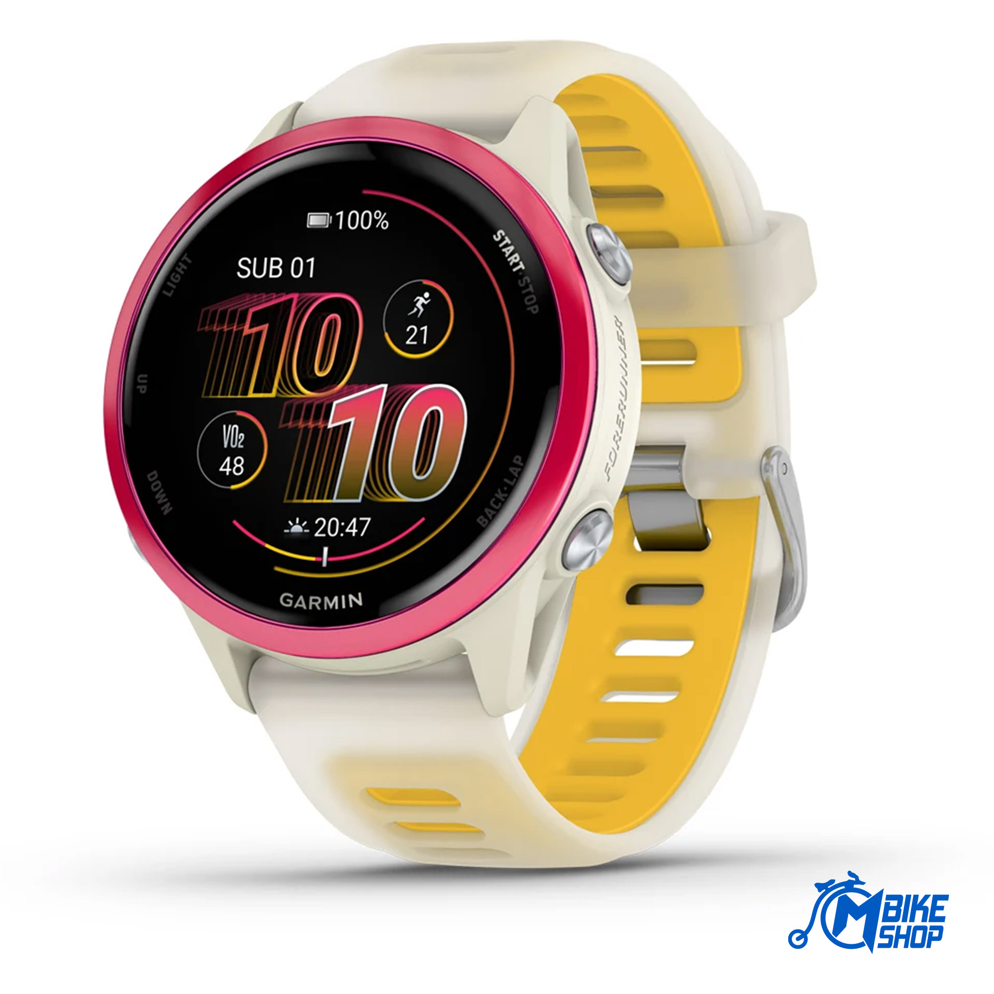 GARMIN Forerunner 570 42mm Bone/Raspberry/Mango - Image 9