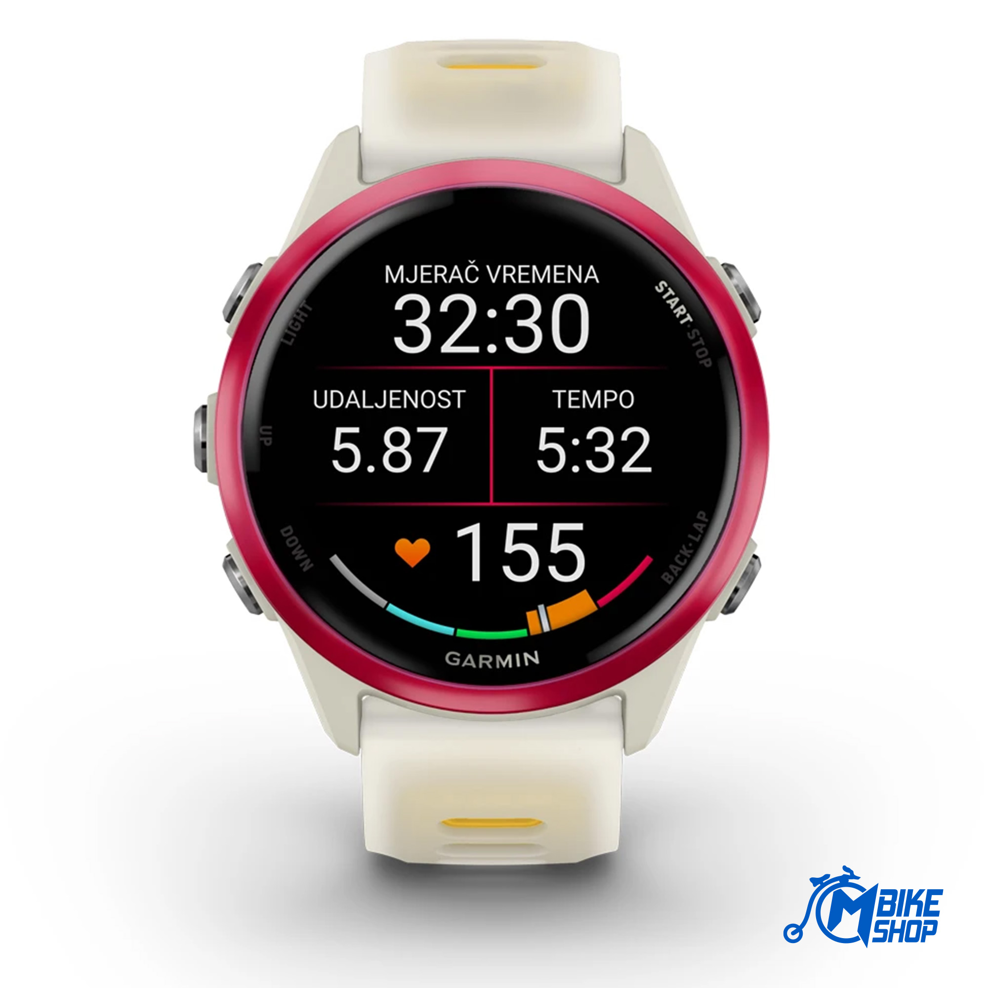 GARMIN Forerunner 570 42mm Bone/Raspberry/Mango - Image 10