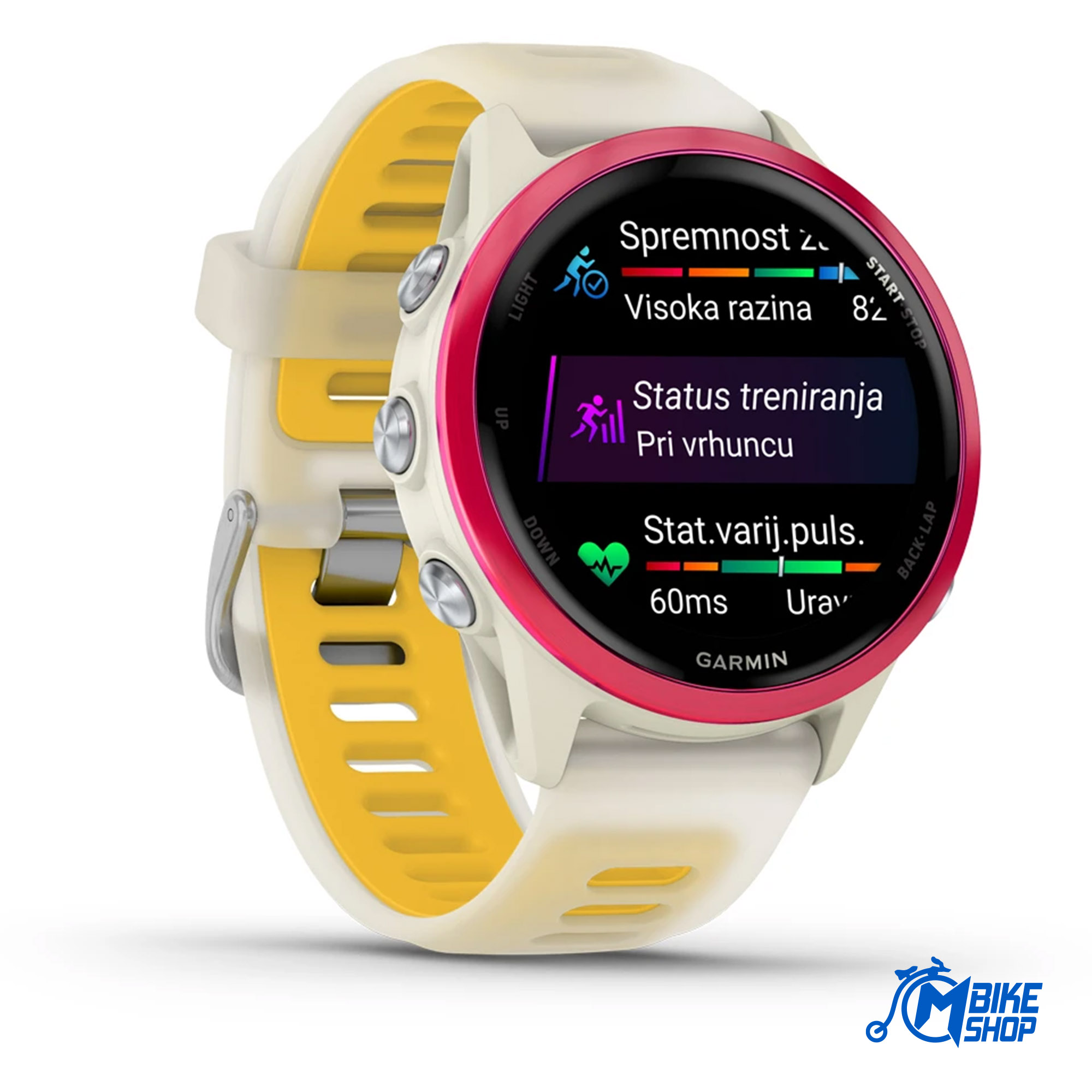 GARMIN Forerunner 570 42mm Bone/Raspberry/Mango - Image 13