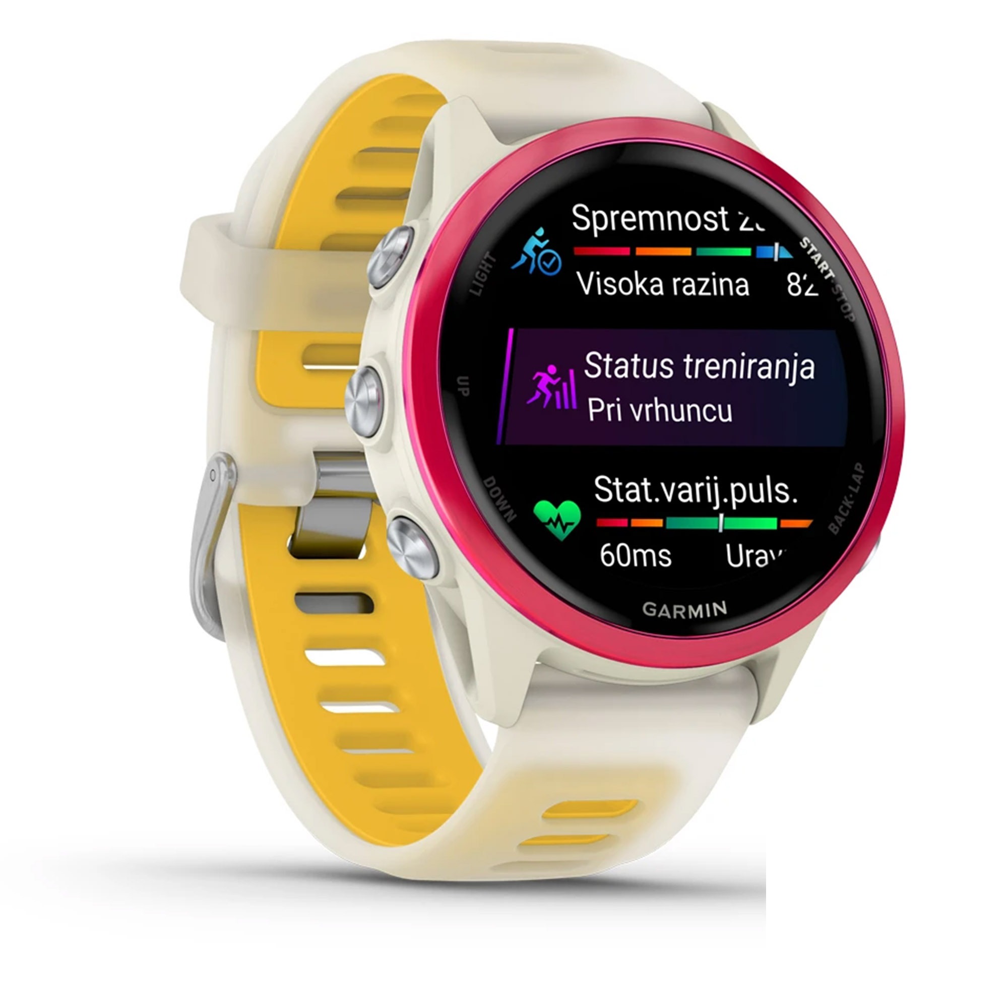 GARMIN Forerunner 570 42mm Bone/Raspberry/Mango - Image 5