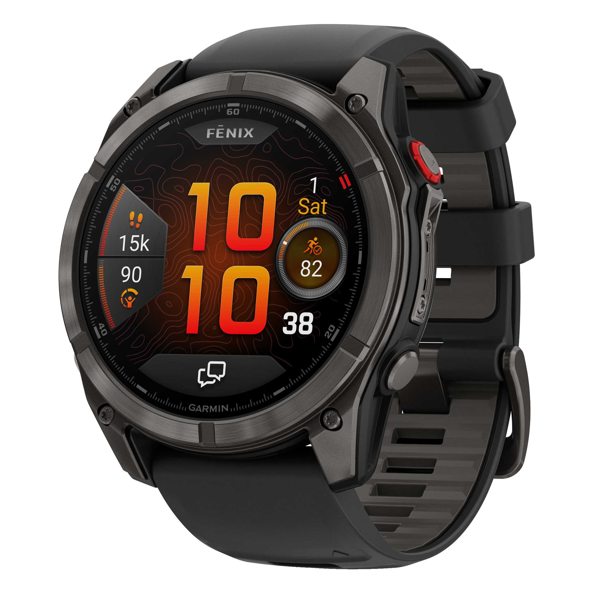 GARMIN Fenix 8 PRO 51mm LTE AMOLED Sapphire Carbon Gray DLC Tit. Black - Image 11