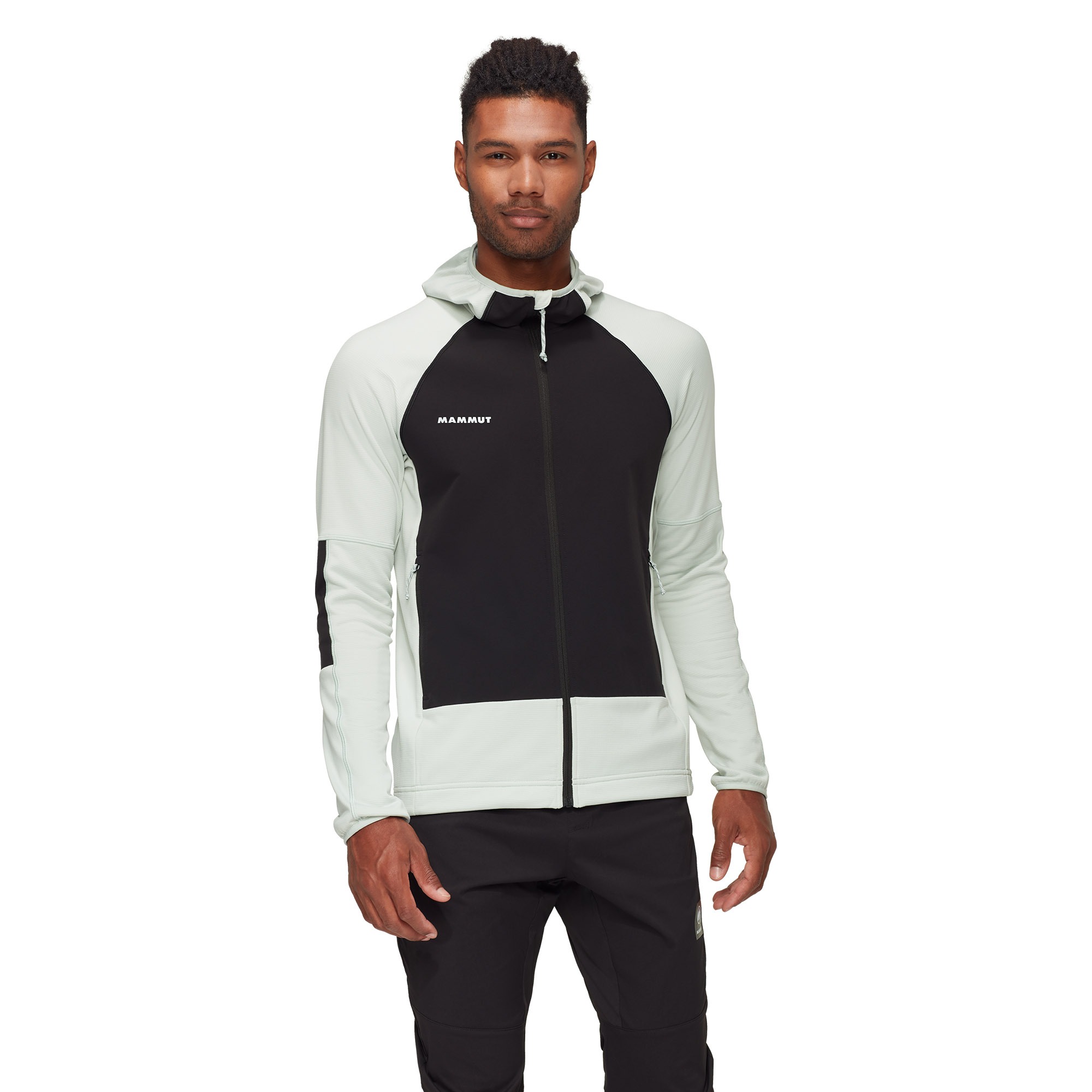 Jakna MAMMUT Massone ML Hooded Silver/Sage Black - Image 2