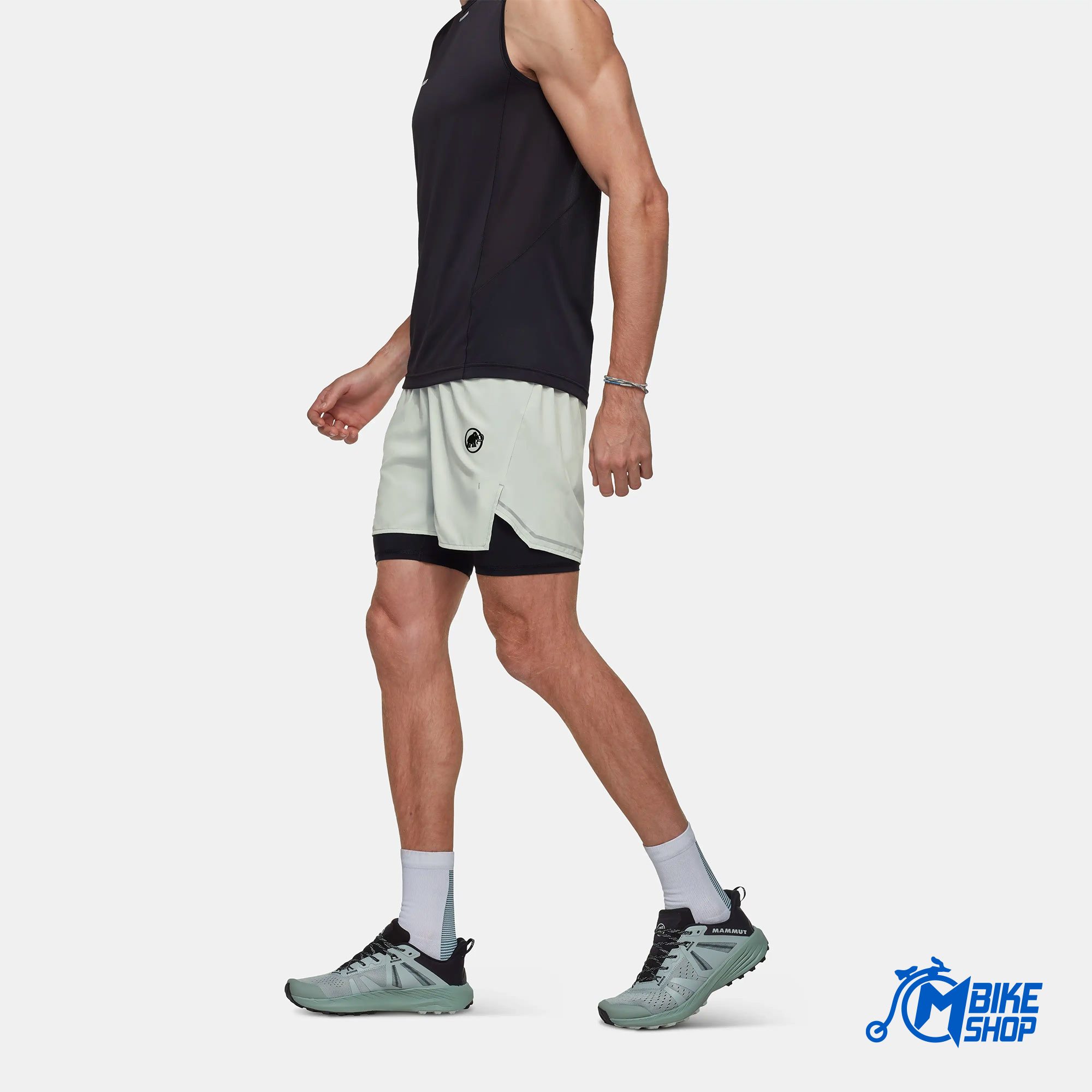 Šorc MAMMUT Aenergy TR 2 in 1 Men Silve Sage/Black - Image 5