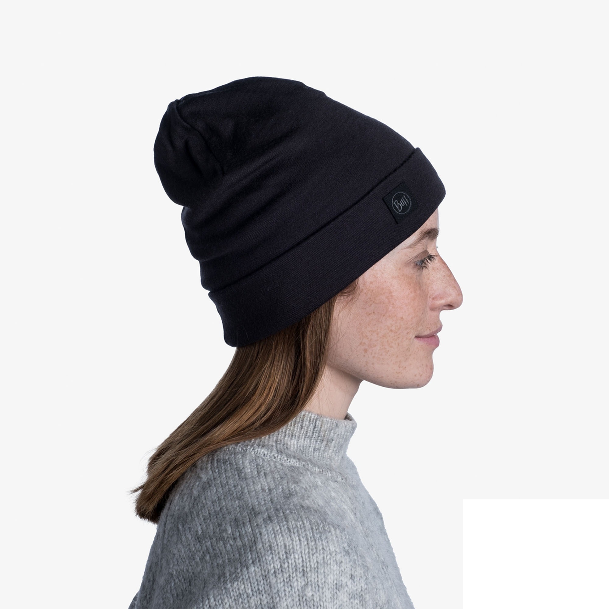 Kapa BUFF Merino Heavyweight Solid Black - Image 2