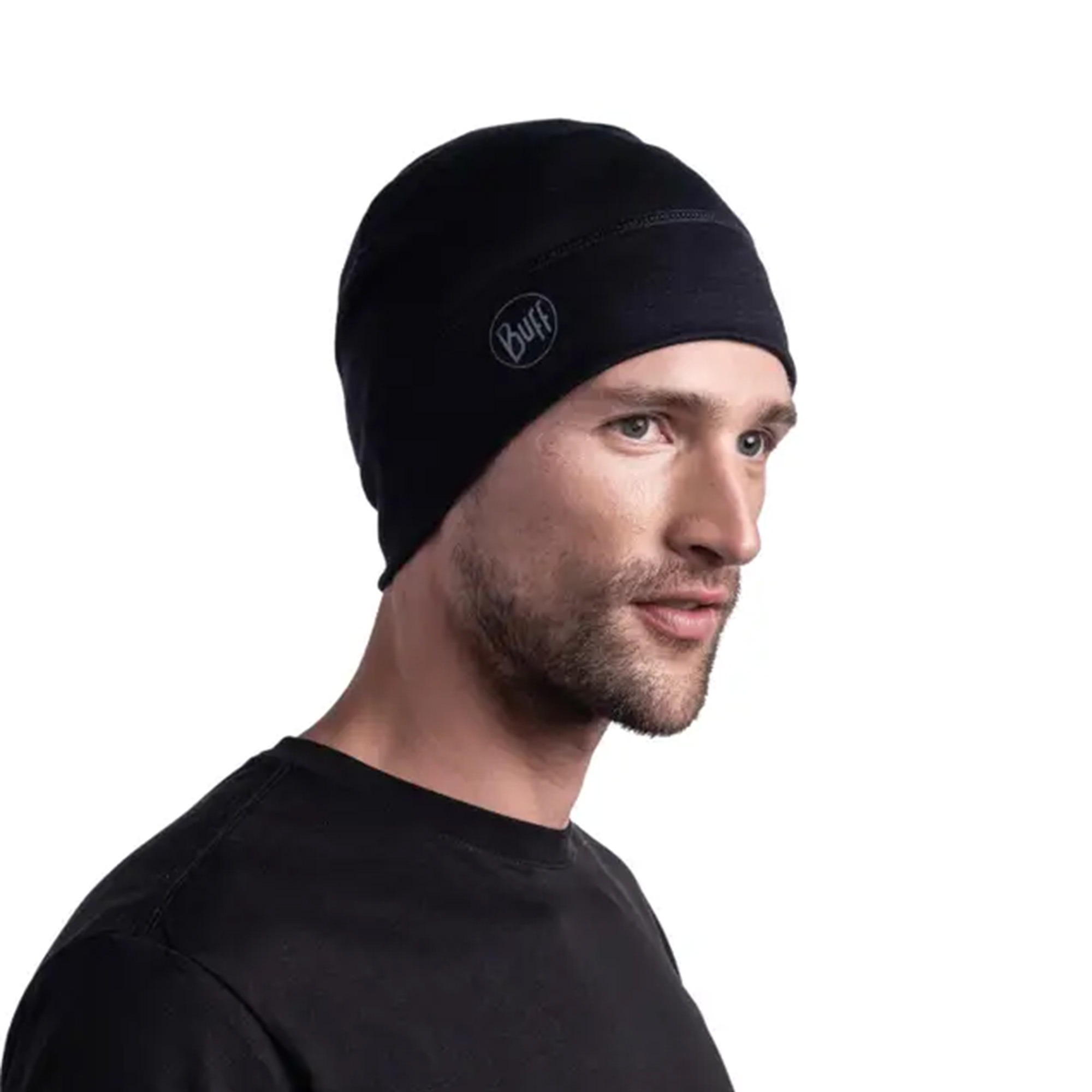Kapa BUFF Merino Lightweight Solid Black - Image 3