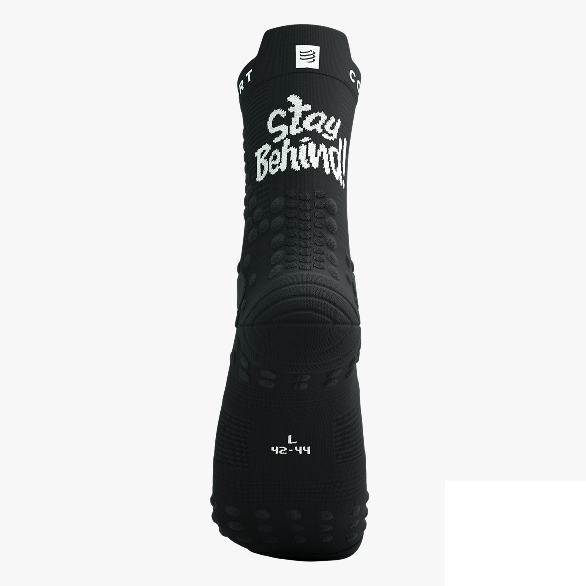 Čarape COMPRESSPORT Pro Racing V4.0 Trail Stay Behind Black/Print - Image 2