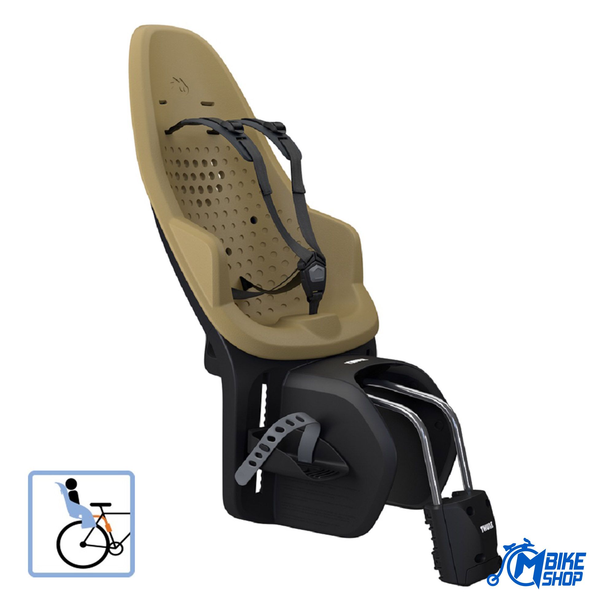 Dječija sjedalica THULE Yepp 2 Maxi zadnja na ram Fennel Tan - Image 6