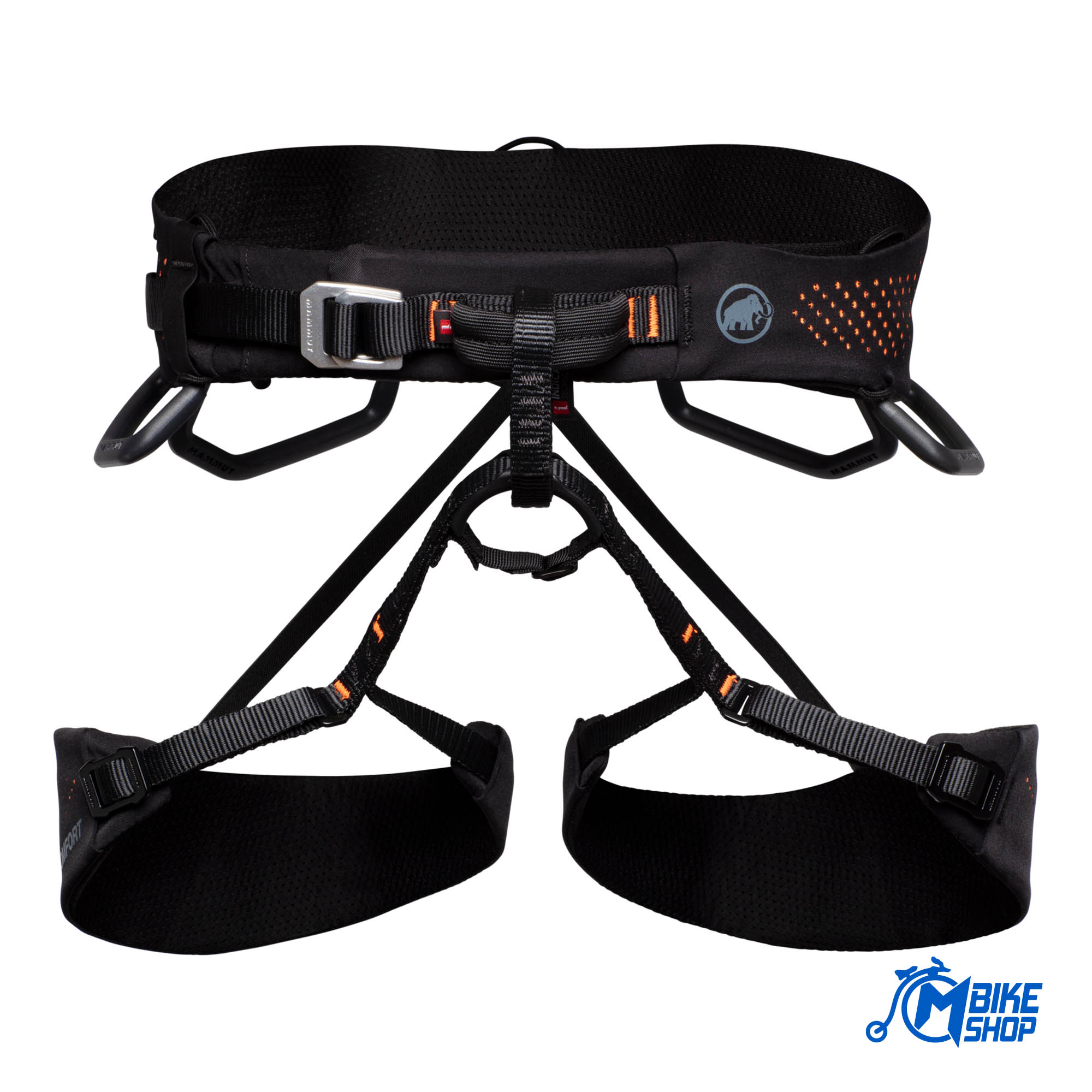 Pojas za penjanje MAMMUT Comfort Fast Adjust Harness Black/Safety Orange - Image 3