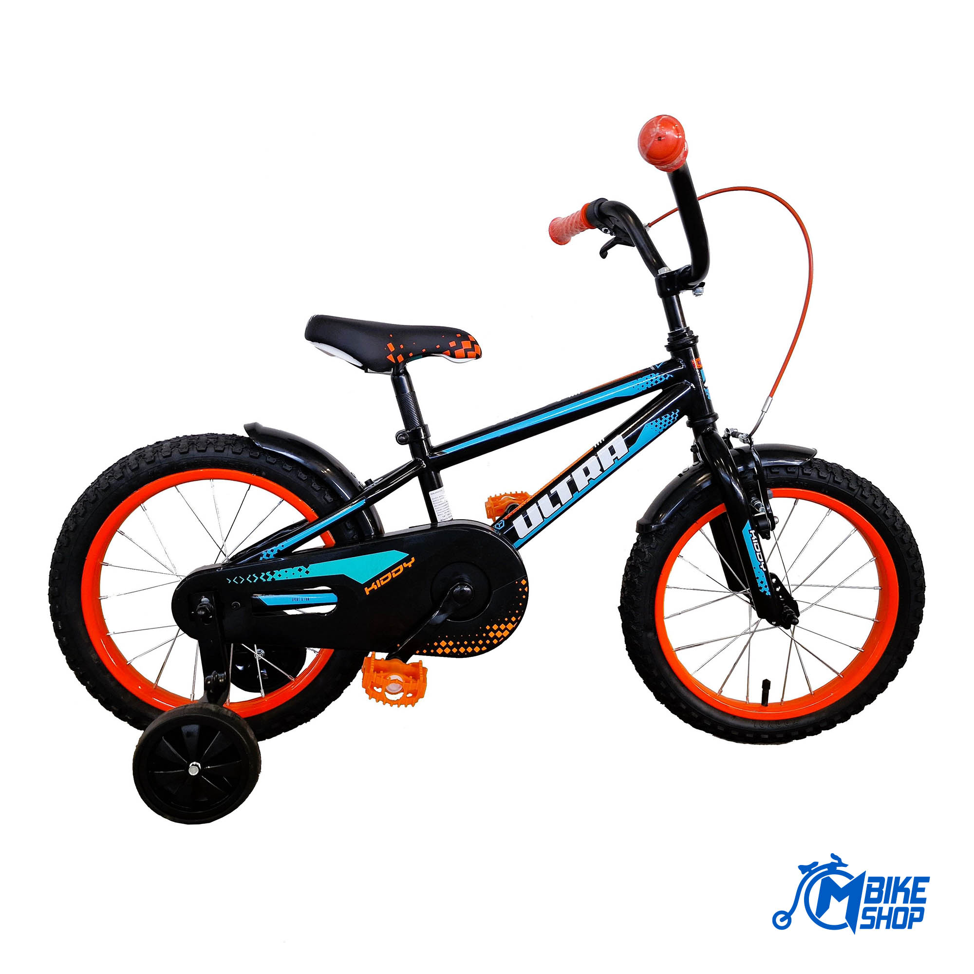 Ultra Bike Kidy 16" Black Orange - Image 2