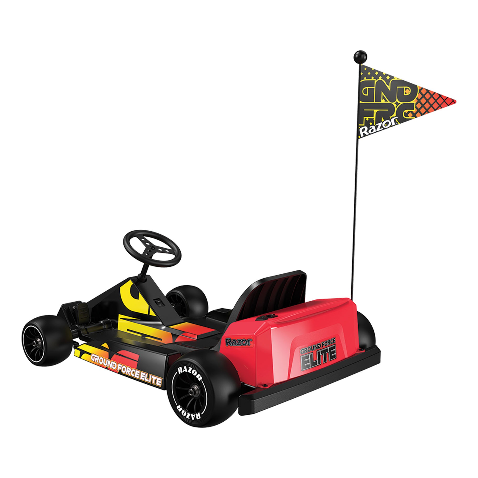 E-Karting vozilo RAZOR Kids Ground Force Elite Black/Red - Image 2