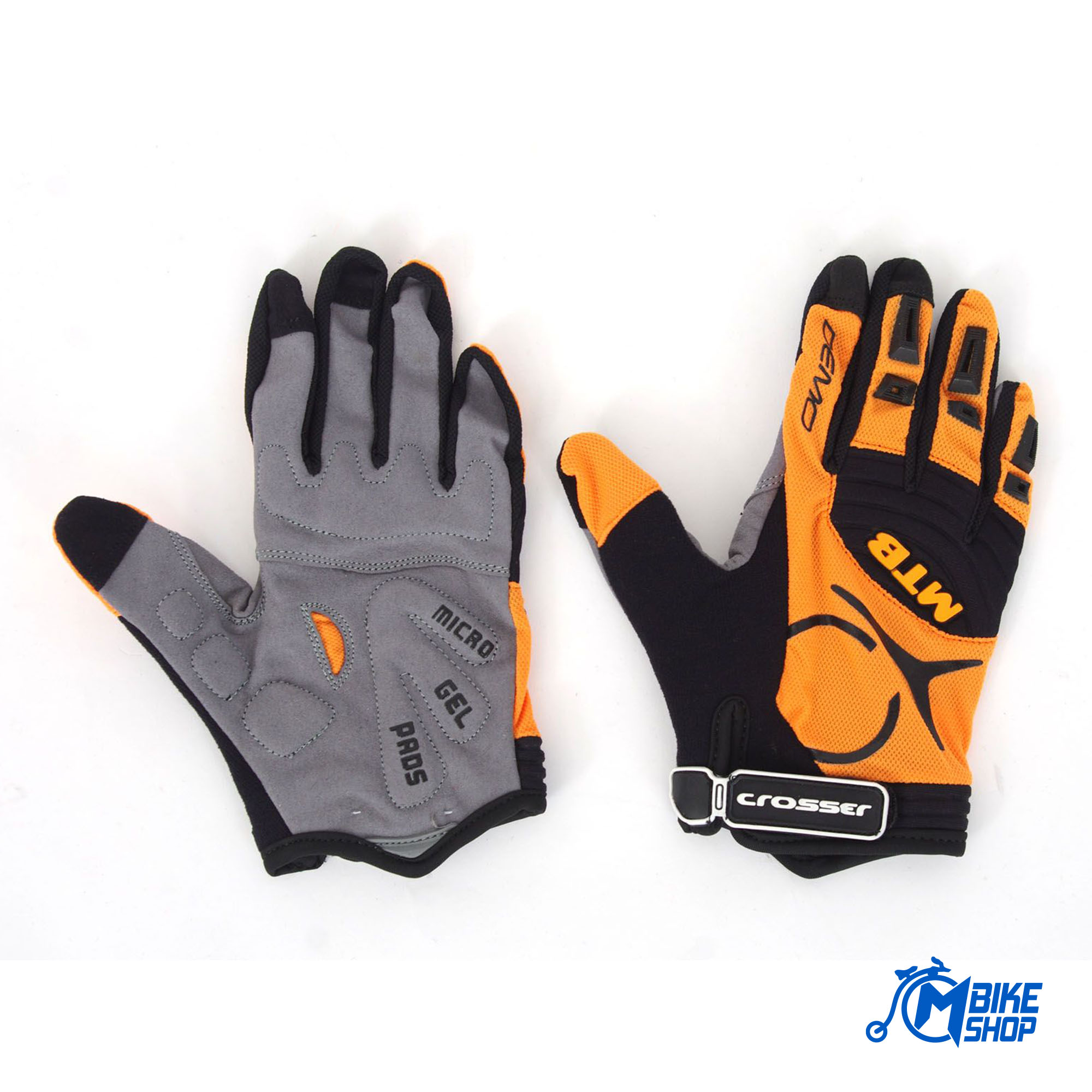 Rukavice CROSSER CG-537 Dugi prsti Black/Orange - Image 2