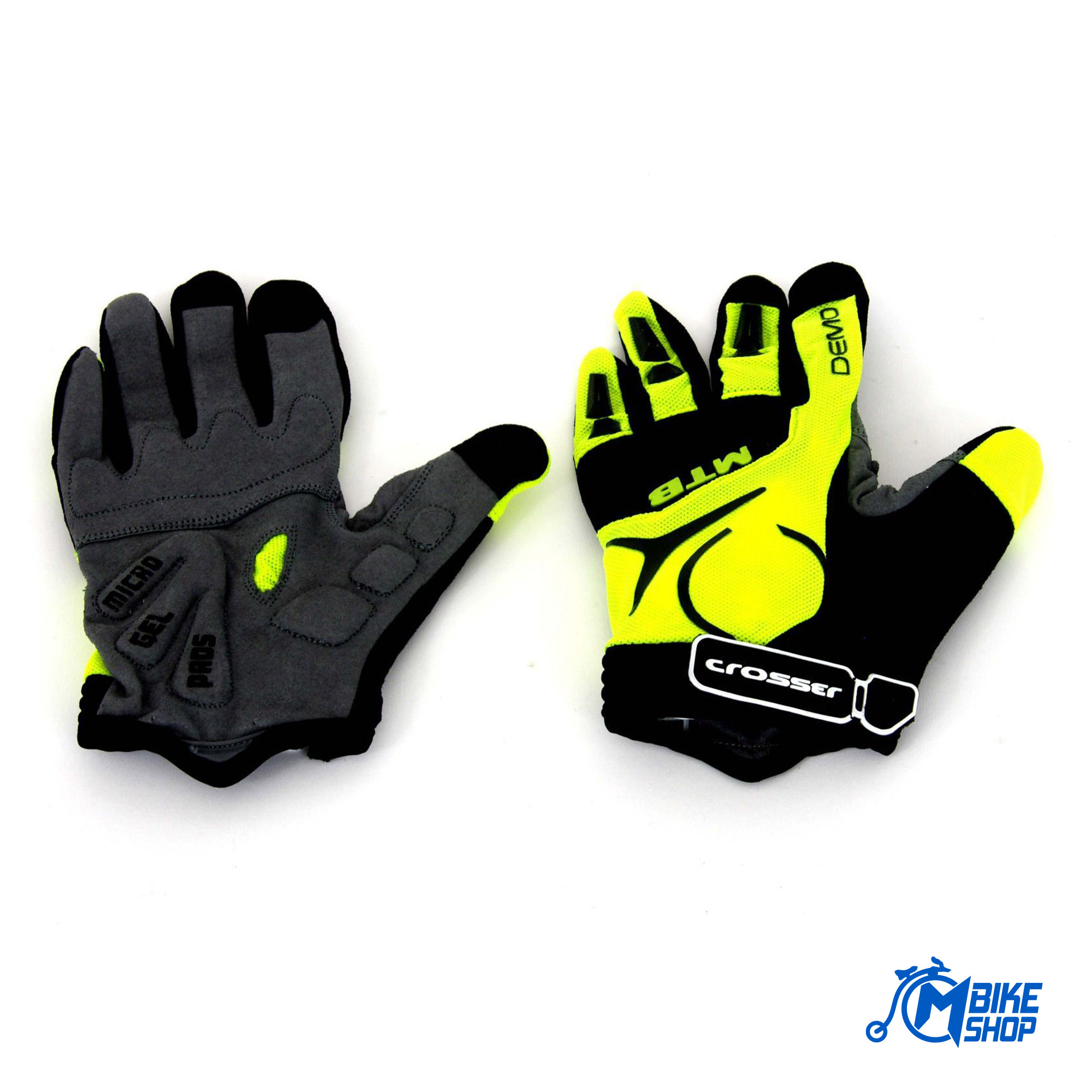 Rukavice CROSSER CG-537 Dugi prsti Black/Green - Image 2