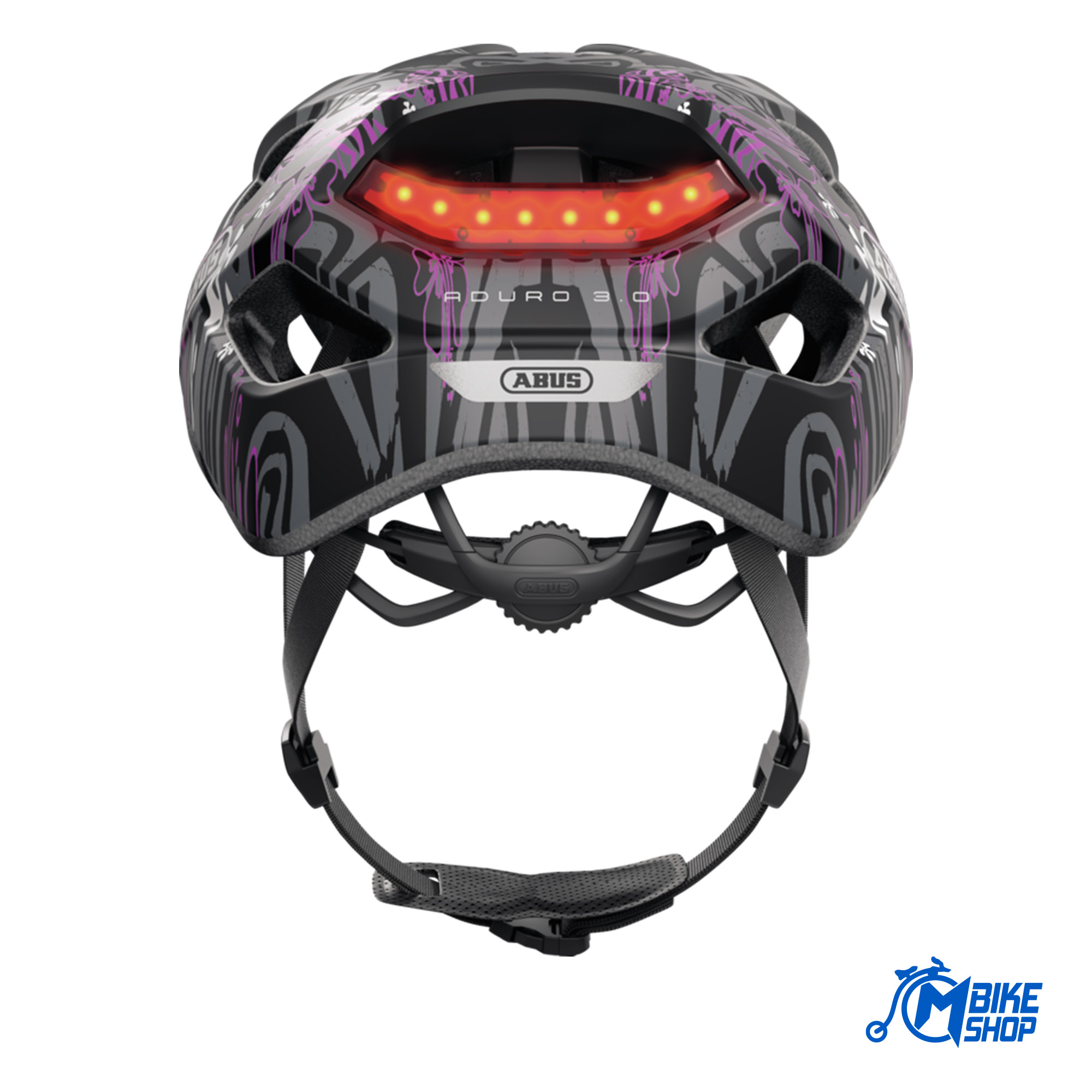 Kaciga ABUS Aduro 3.0 Led Maori Blackberry - Image 9