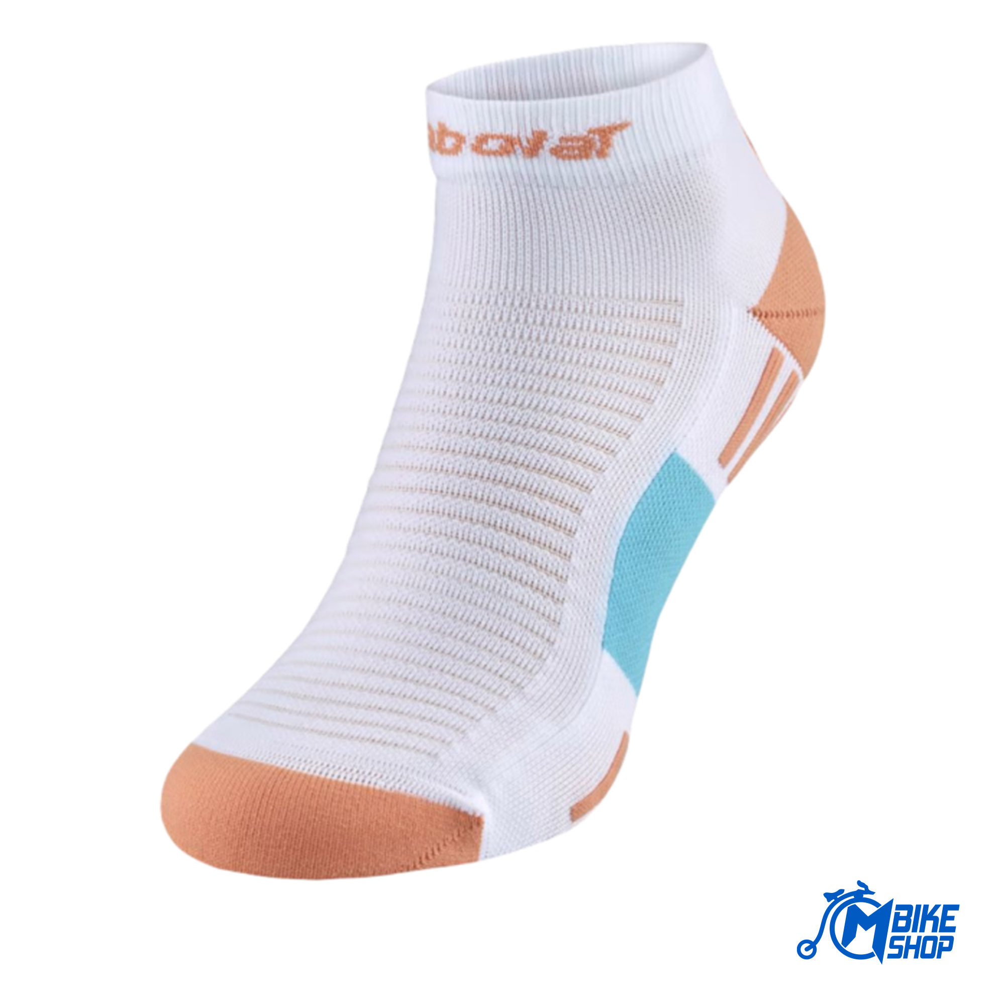 Čarape BABOLAT Padel Quarter White/Canyon Sunset - Image 2