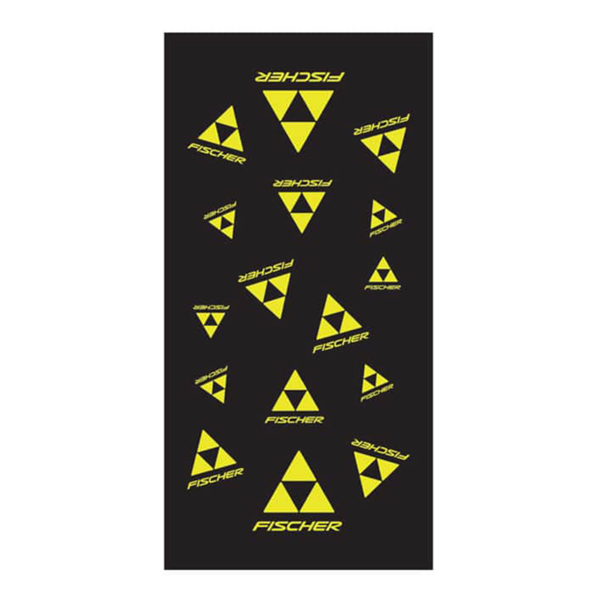 Bandana FISCHER Logo Fleece Black/Yellow - Image 4