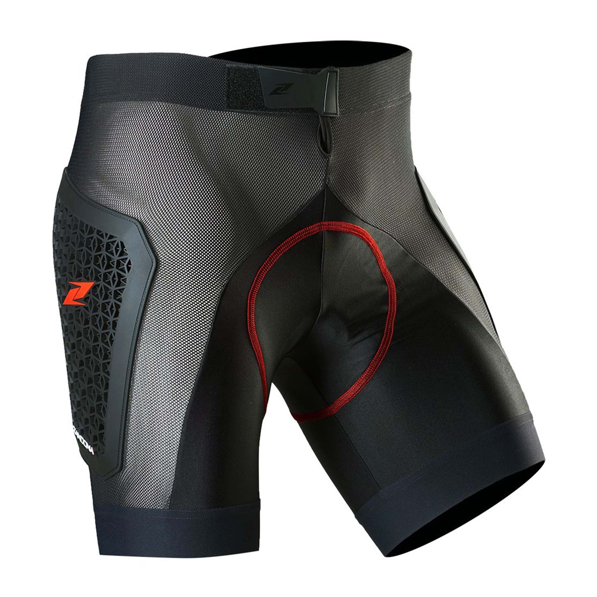 Zaštitni biciklistički šorc FORCE Zandona NetCube MTB Black - Image 4