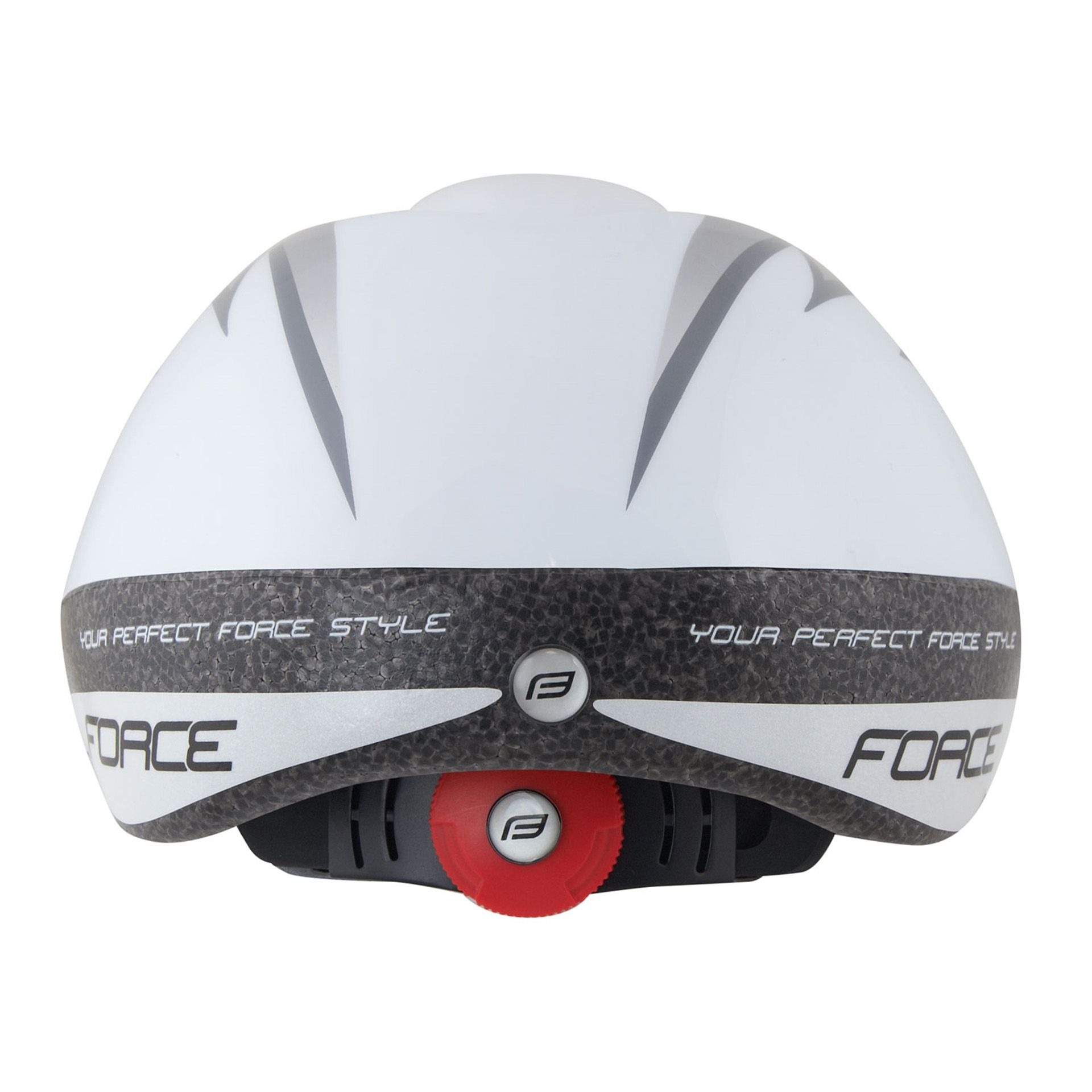 Kaciga FORCE Fun Stripes White/Grey/Red - Image 2