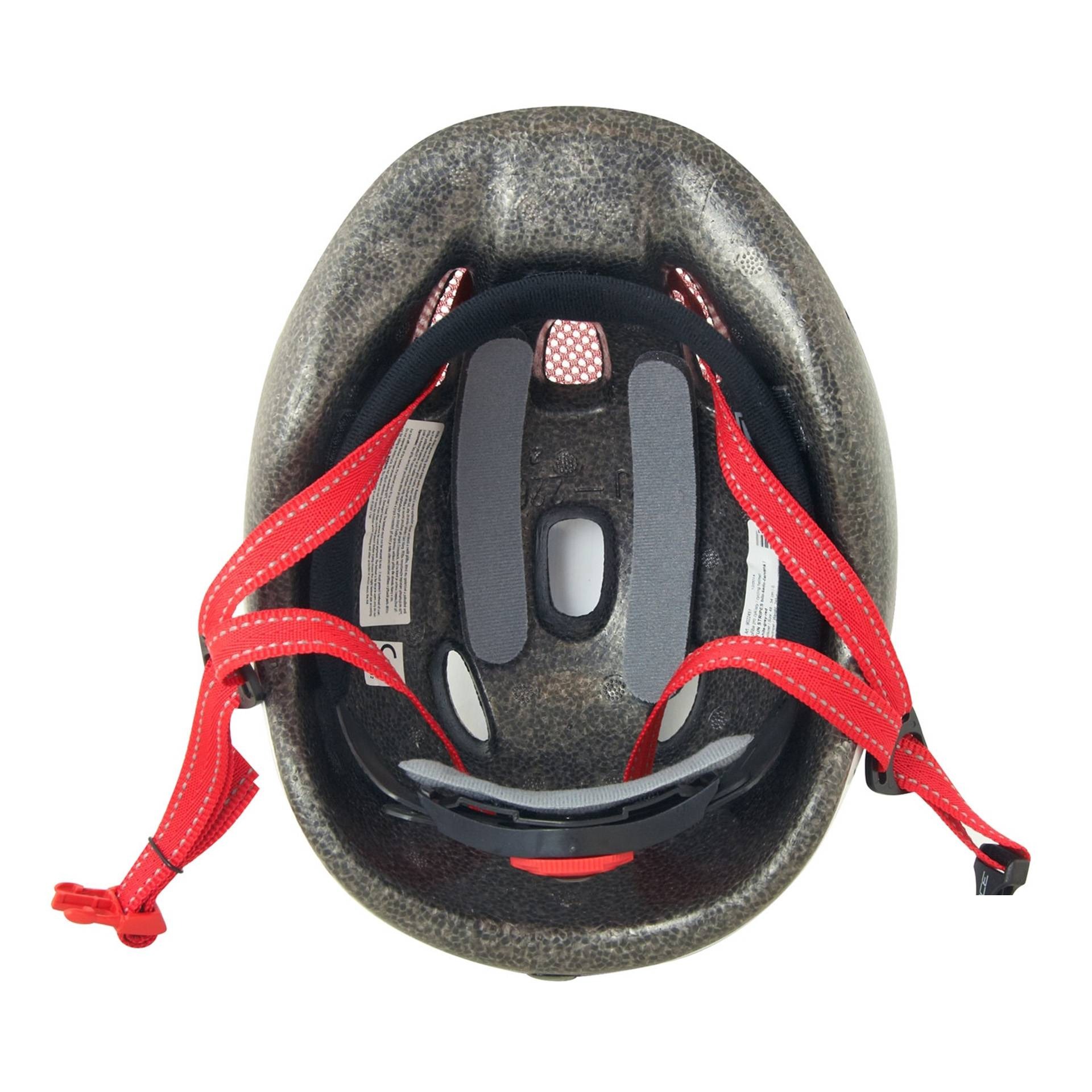 Kaciga FORCE Fun Stripes White/Grey/Red - Image 3