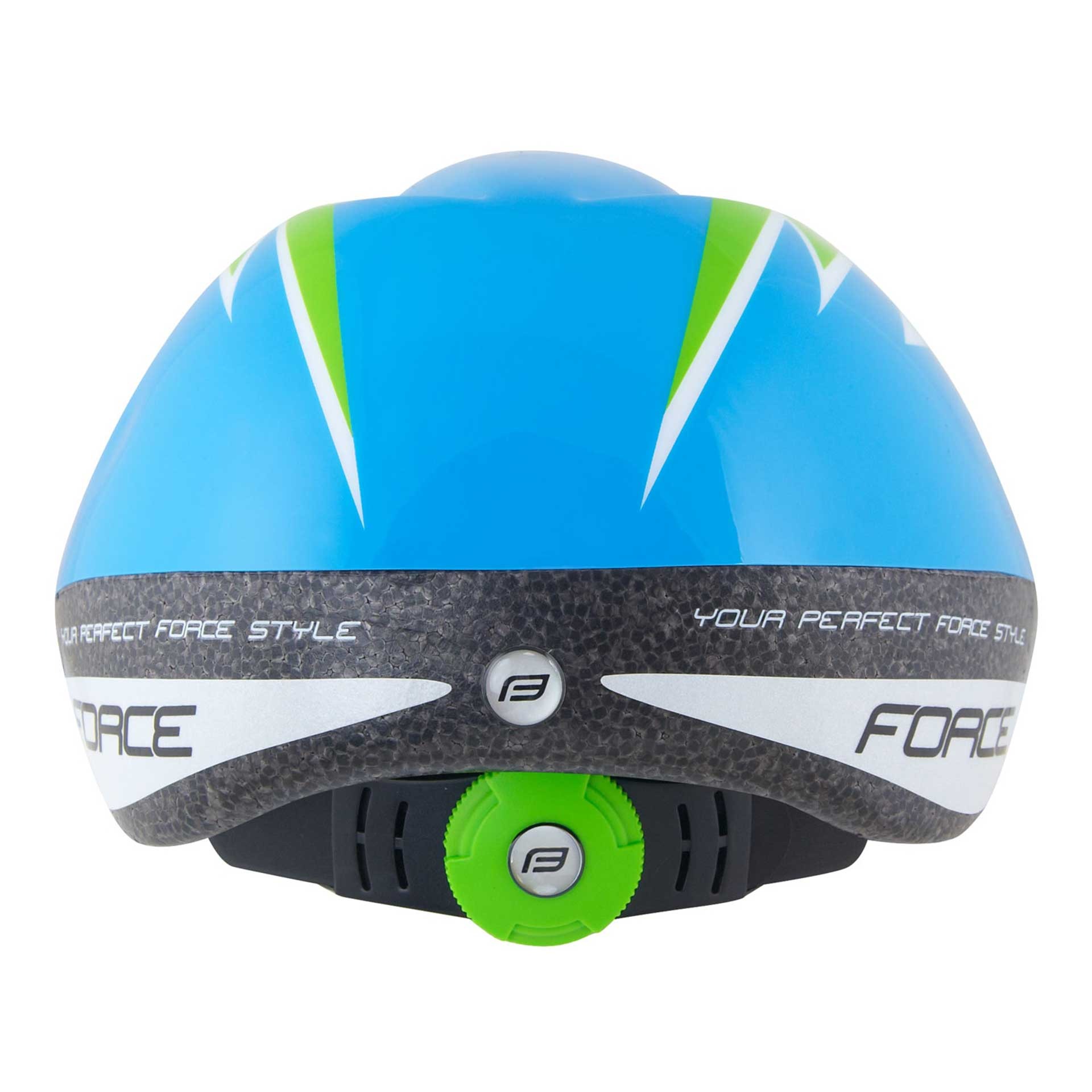 Kaciga FORCE Fun Stripes Blue/Green/White - Image 2