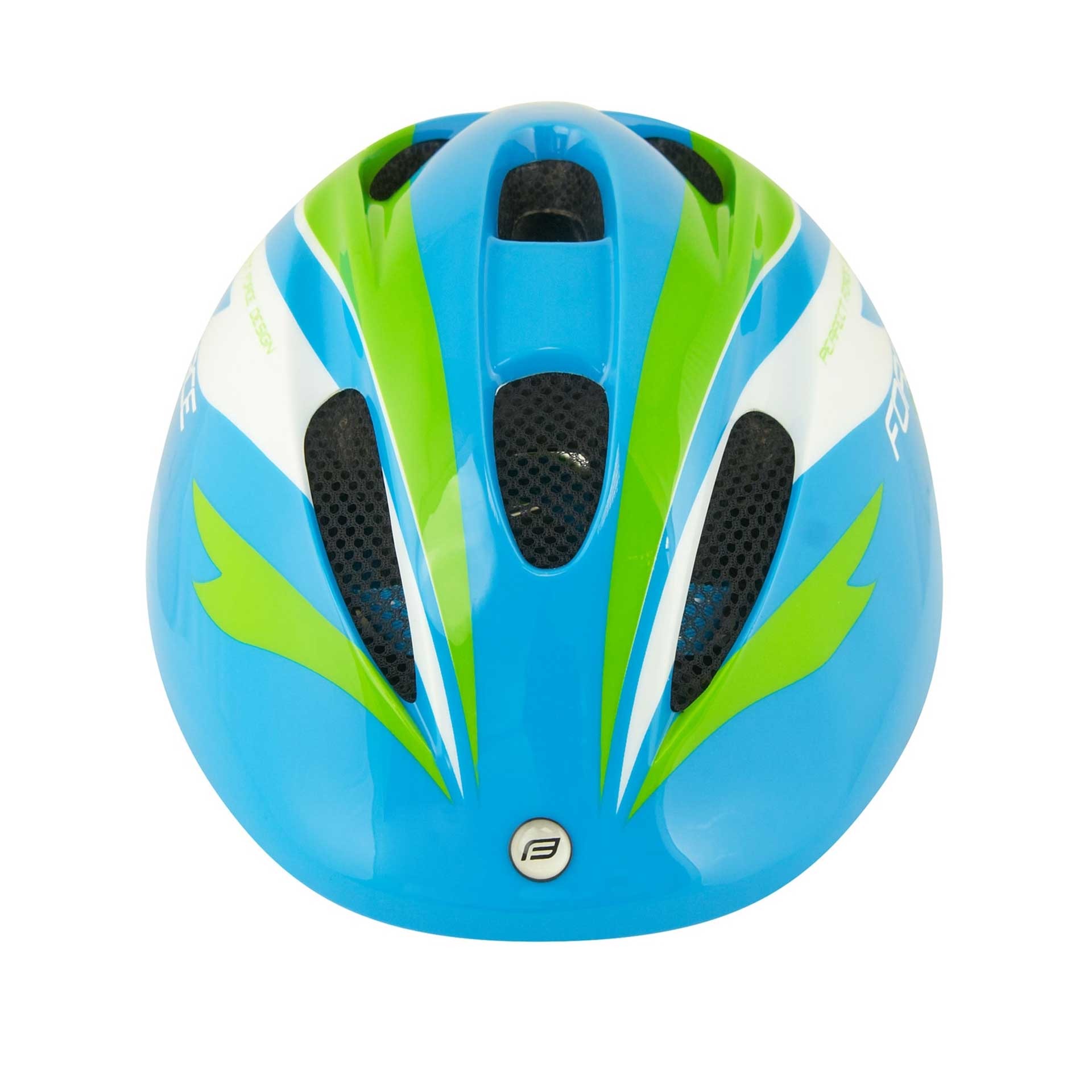 Kaciga FORCE Fun Stripes Blue/Green/White - Image 4