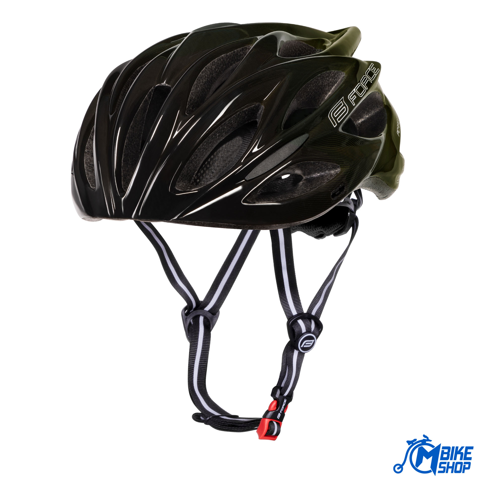 Kaciga FORCE Bull Hue Black/Army Green - Image 6