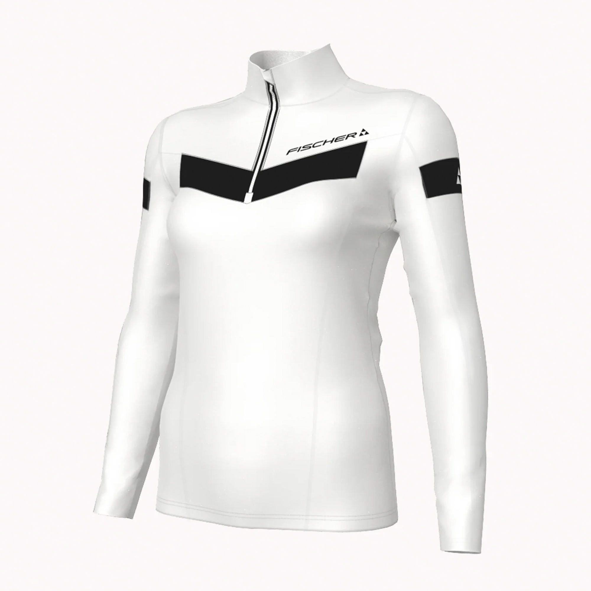 Ženska majica FISCHER dugi rukav Gittan Aktivni veš White - Image 6