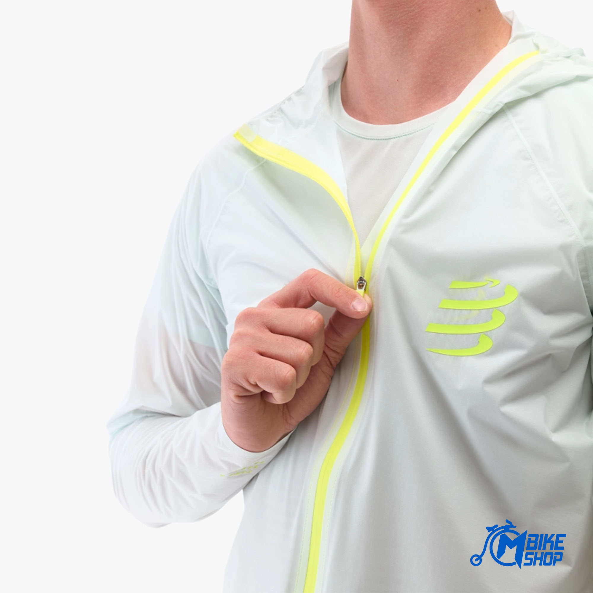 Jakna COMPRESSPORT Hurricane Waterproof 10/10 Ice Flow - Image 6