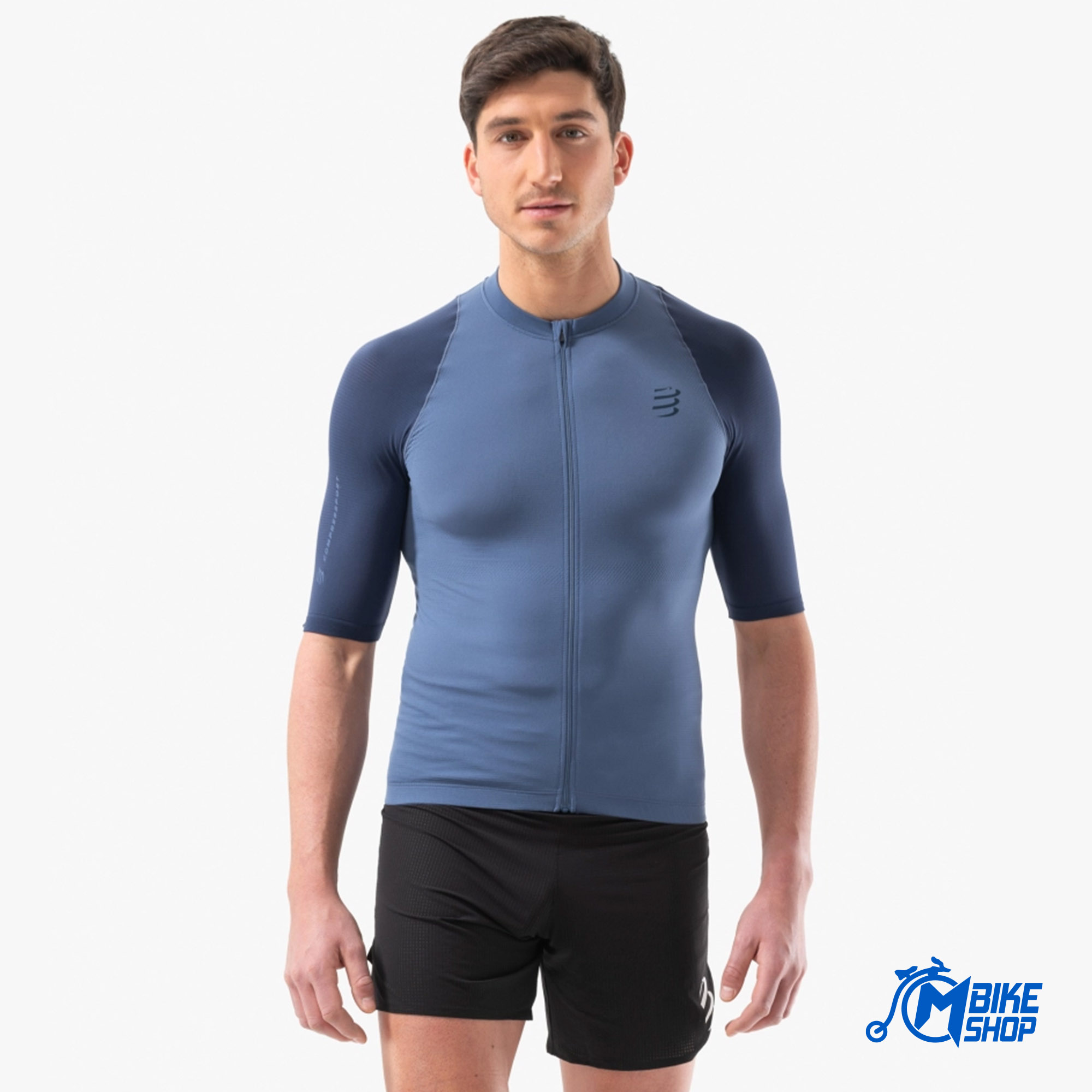 Majica COMPRESSPORT Trail Postural SS Top Indigo/Blues - Image 2