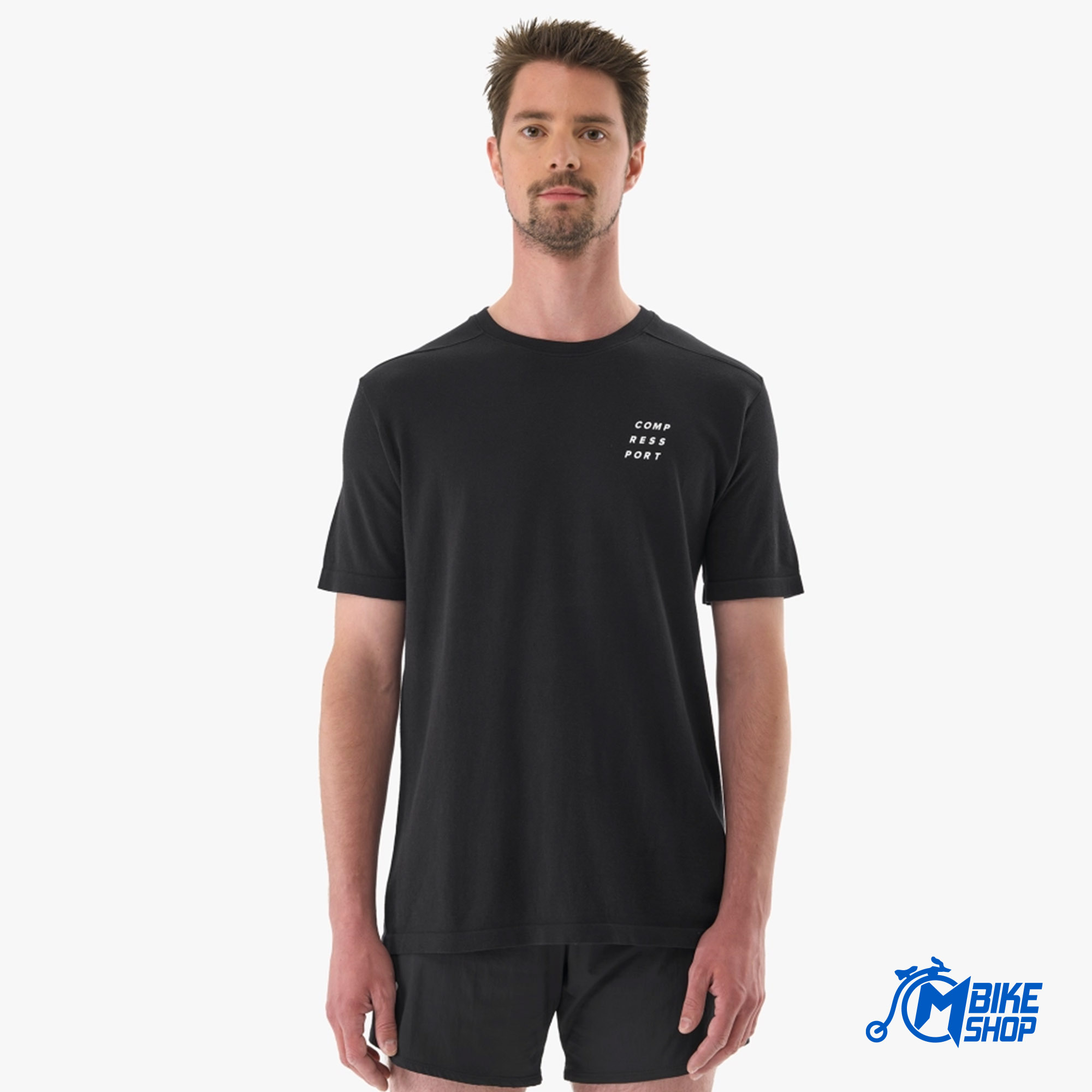 Majica COMPRESSPORT Podium SS Black - Image 3