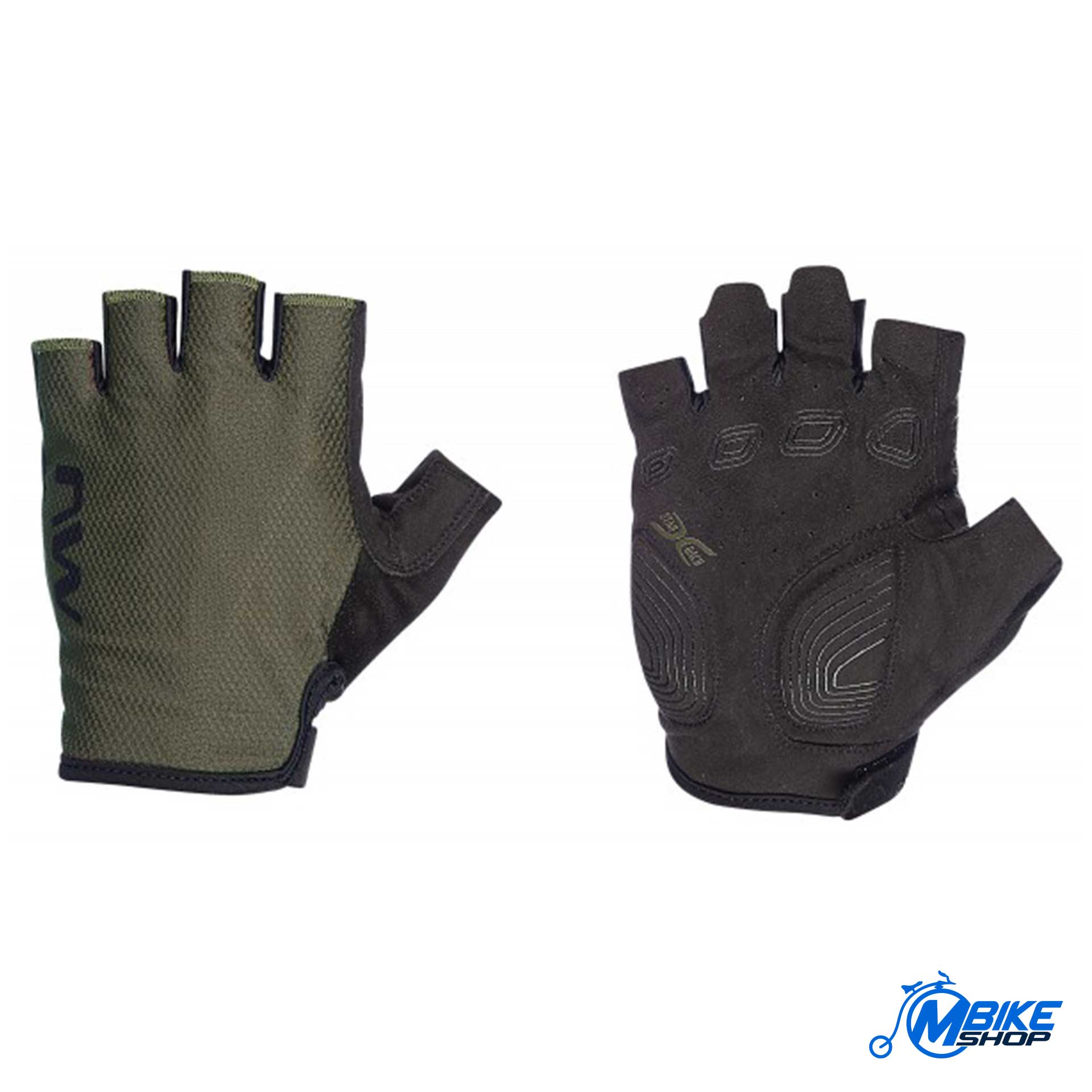 Rukavice NORTHWAVE Active Short Finger Green Forest/Black - Image 2