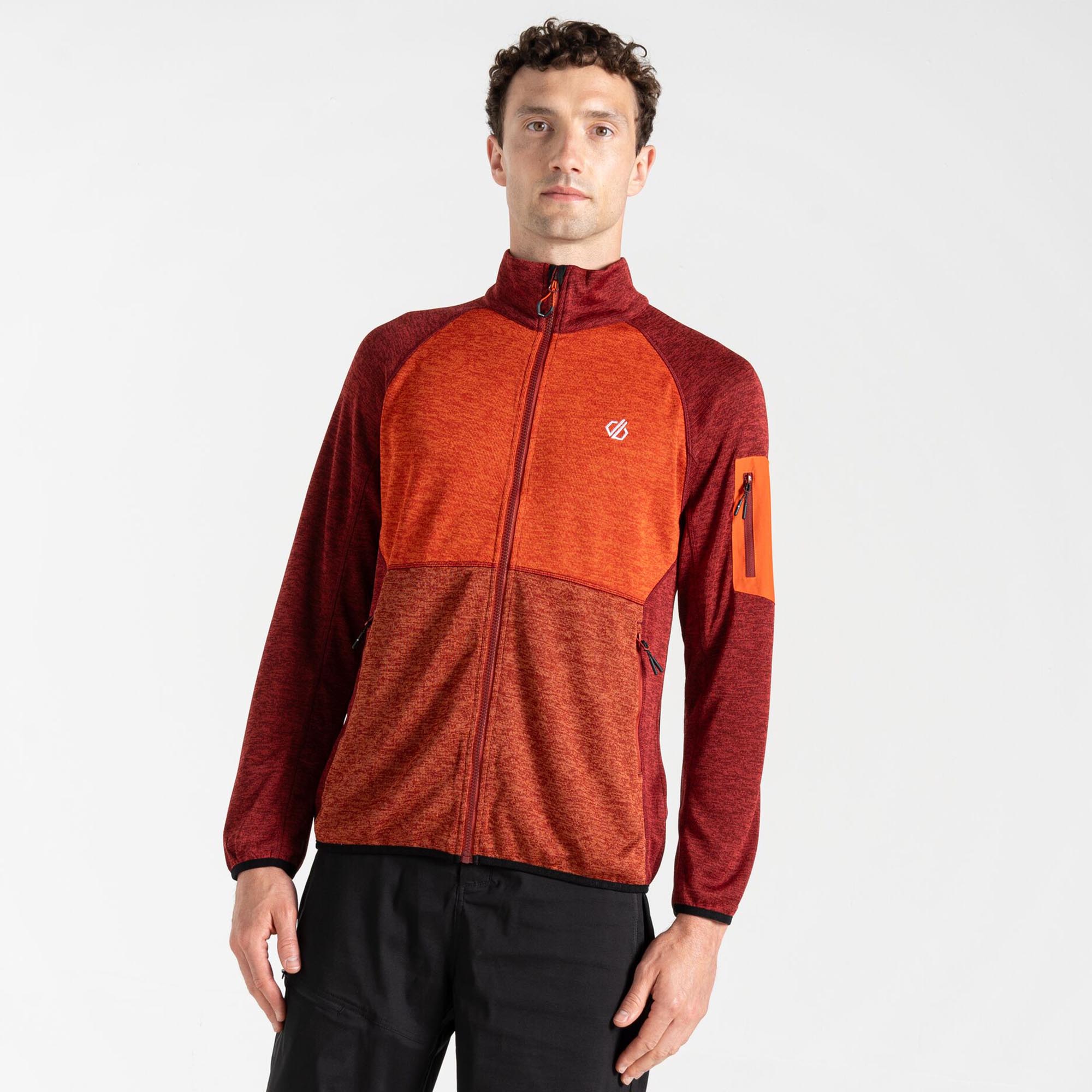 Dukserica DARE2BE Distinctly Torrek Fleece Danger Syrah/Cinnamon Red - Image 7