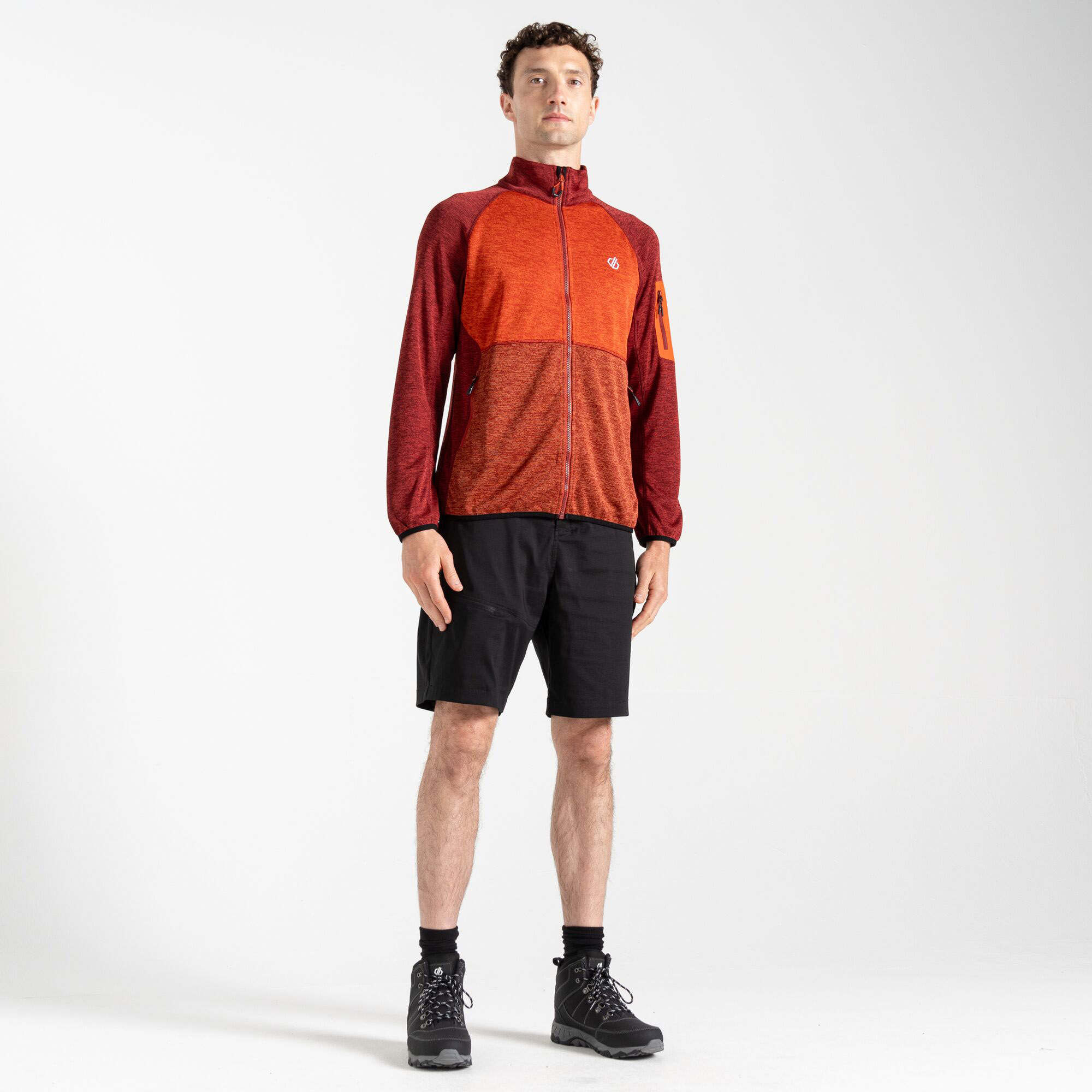 Dukserica DARE2BE Distinctly Torrek Fleece Danger Syrah/Cinnamon Red - Image 8