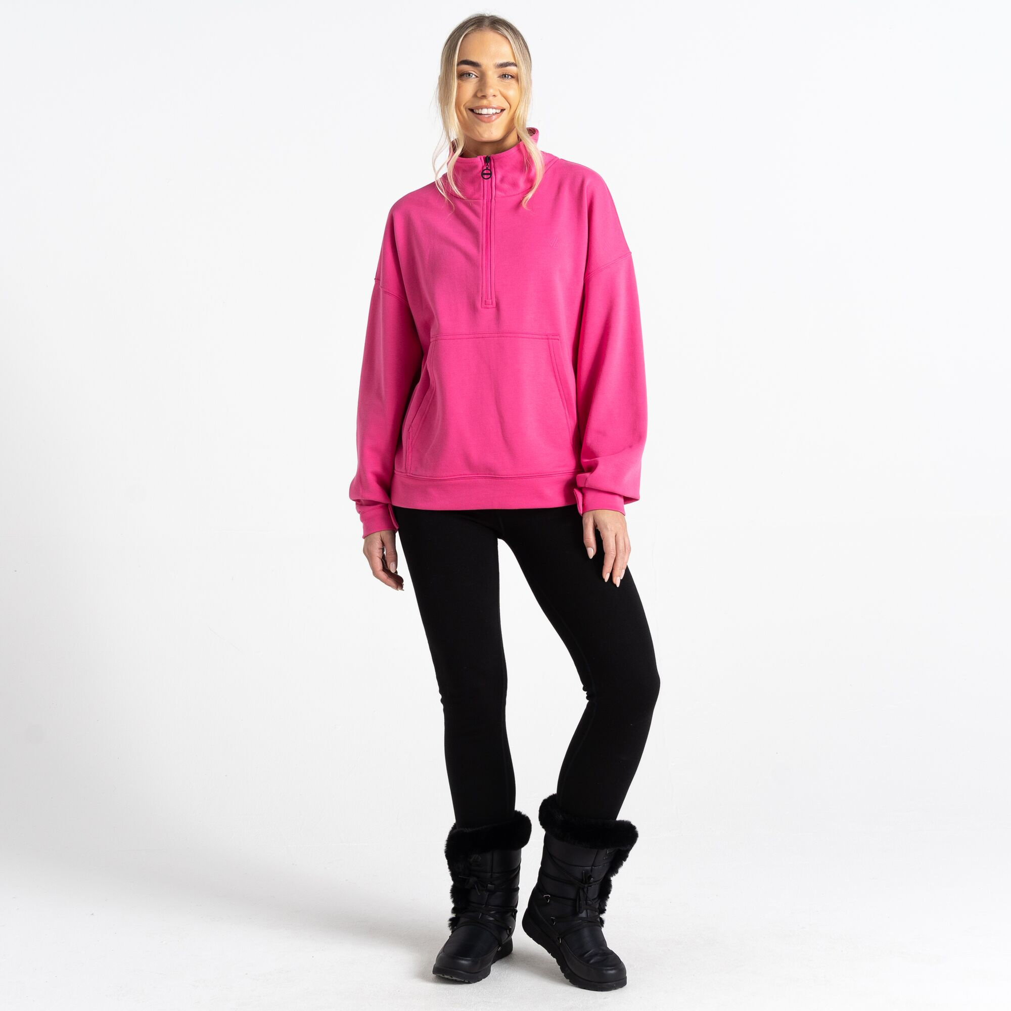 Ženska dukserica DARE2B Recoup II Half Zip Sweatshirt Pure Pink - Image 8