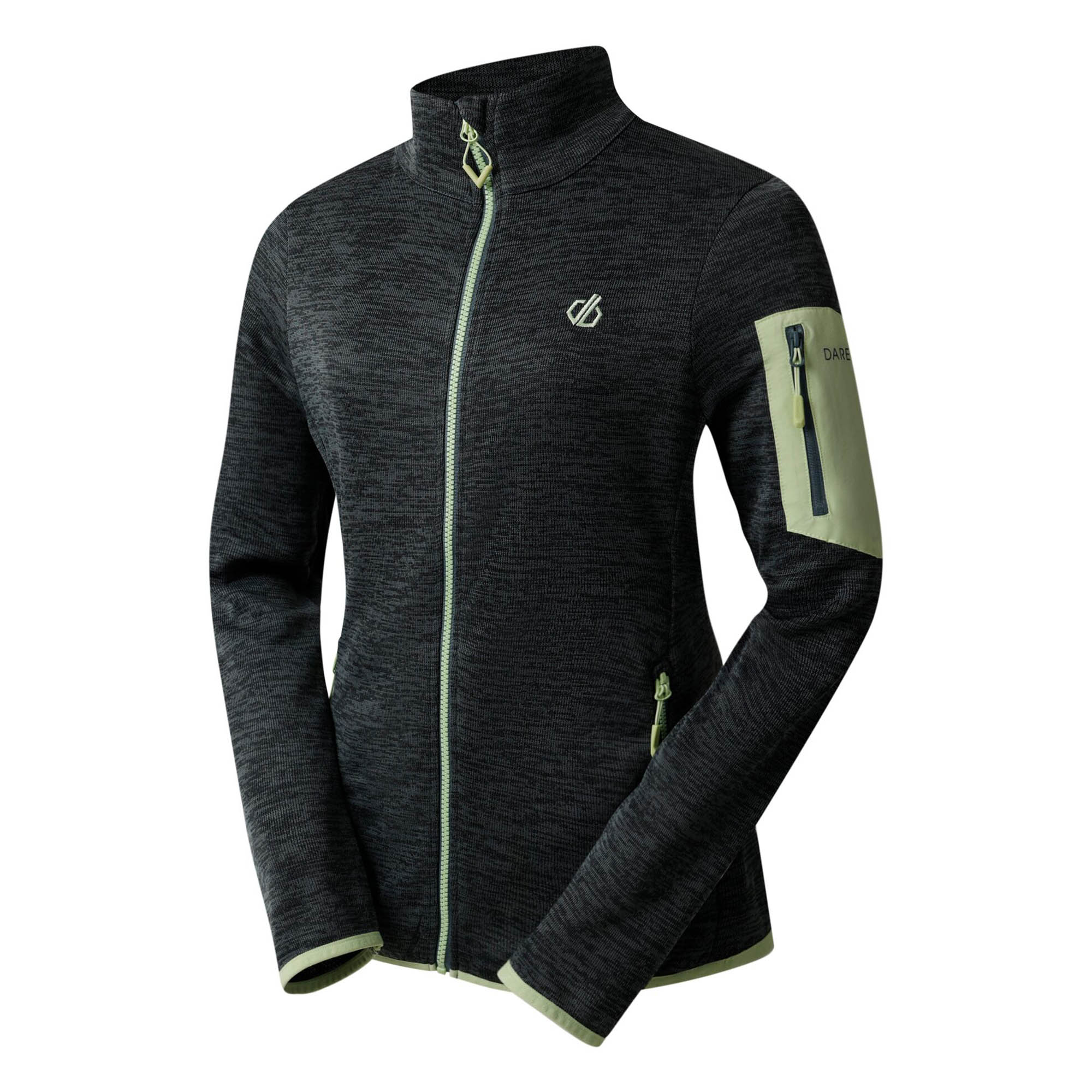 Ženska dukserica DARE2B Torrek Fleece Storm Water/Blue Fluorescent Green - Image 11