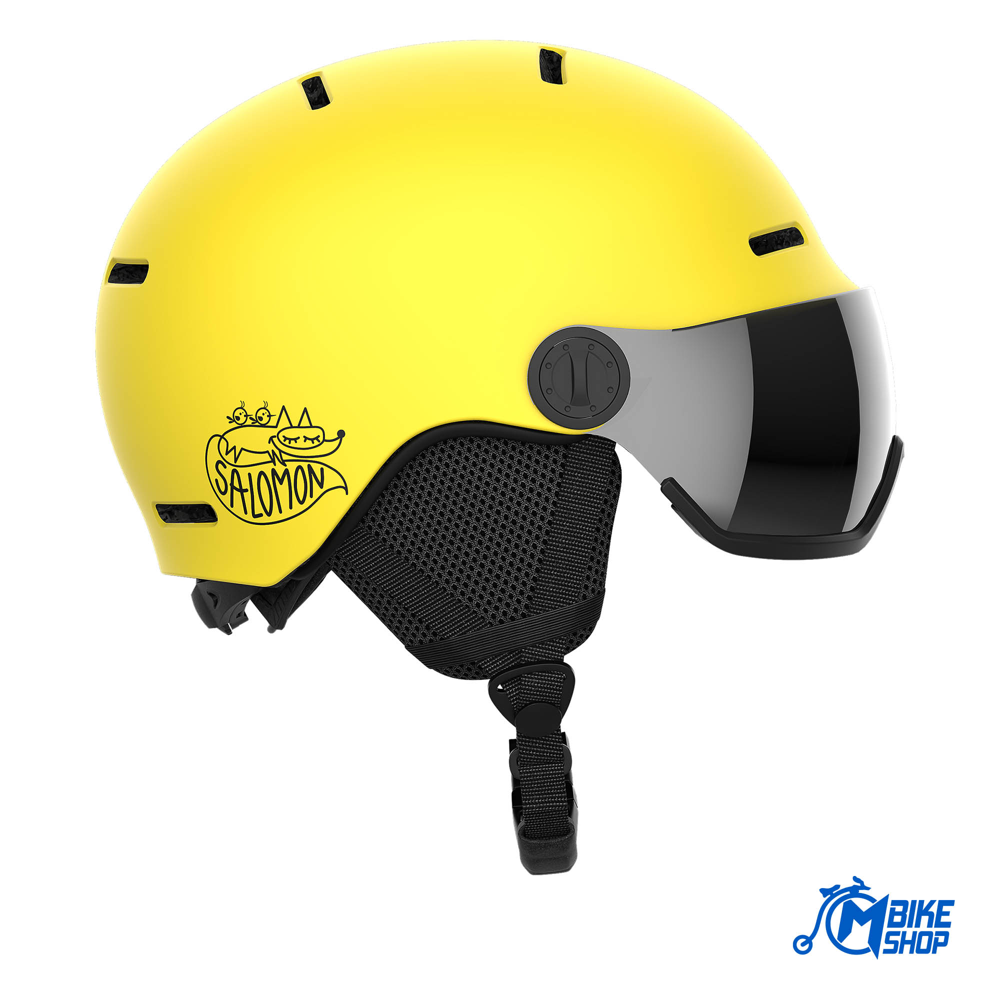 Dječija Ski kaciga SALOMON Orka Visor Vibrant Yellow/Universal FLS SIL - Image 5