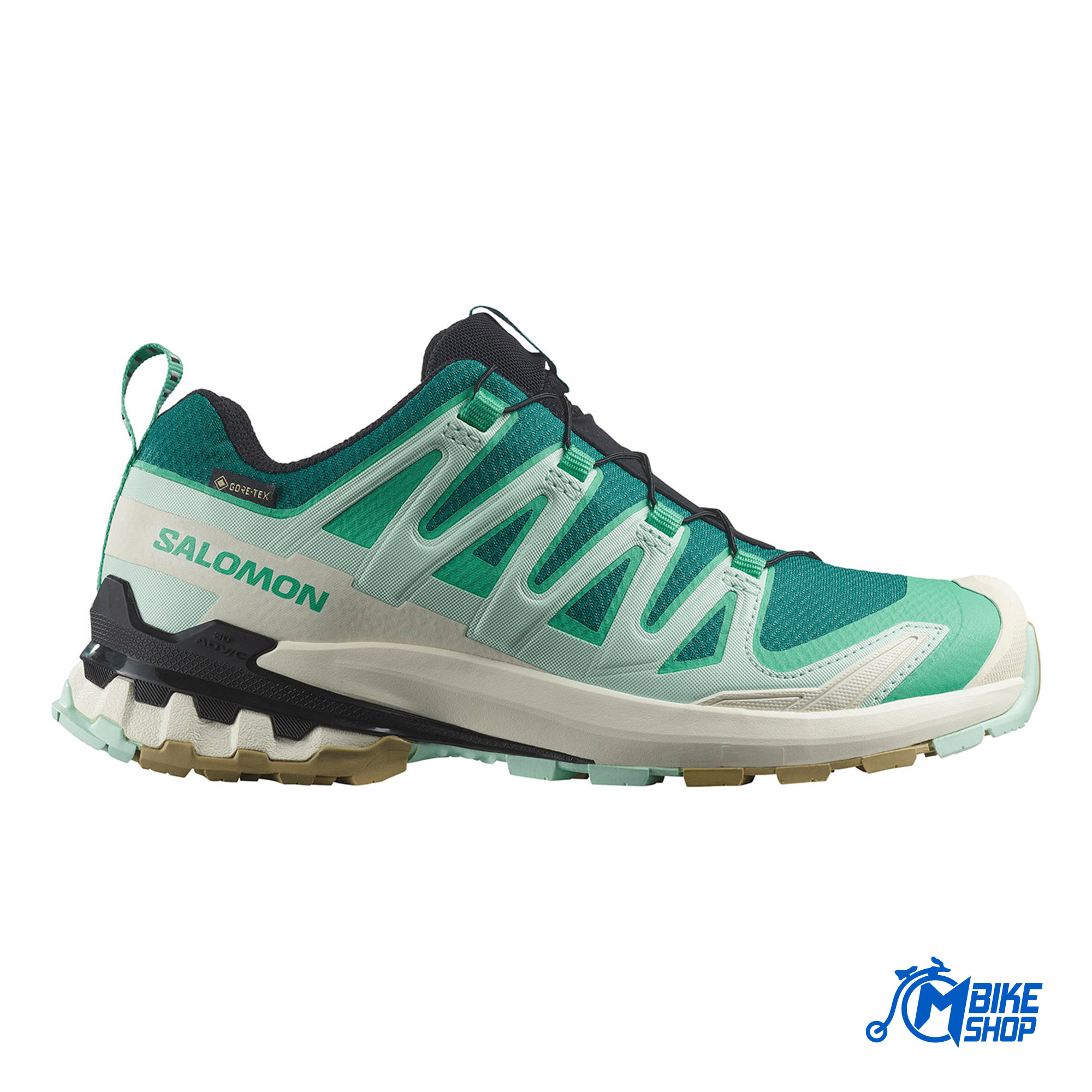 Ženske patike SALOMON XA Pro 3D V9 GTX Deep Lake/Electric Green/Vanilla Ice - Image 5