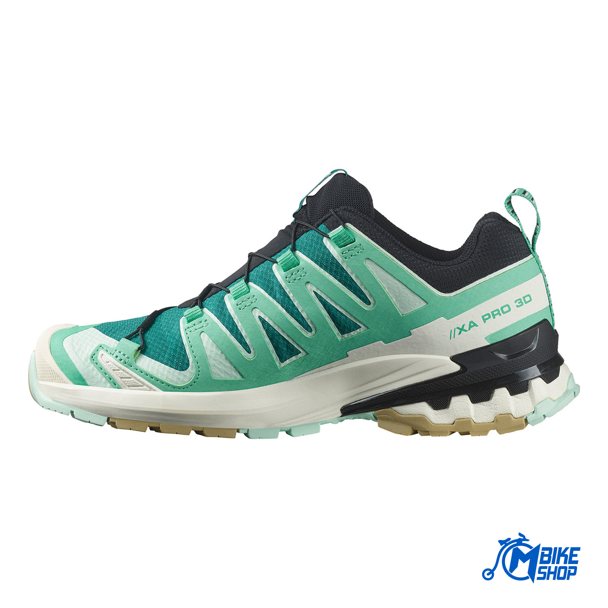 Ženske patike SALOMON XA Pro 3D V9 GTX Deep Lake/Electric Green/Vanilla Ice - Image 6