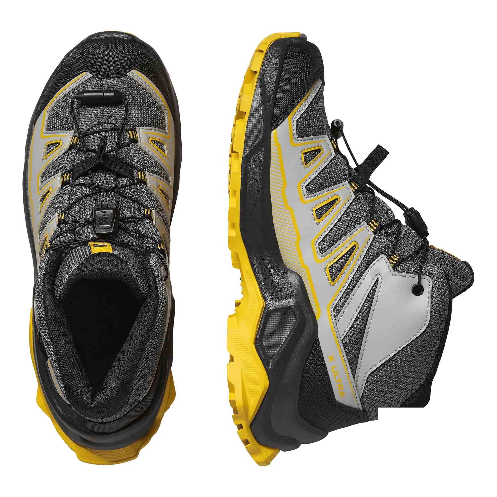 Dječije gležnjače SALOMON X Ultra Mid GTX Castlerock/Black/Spicy Mustard - Image 5