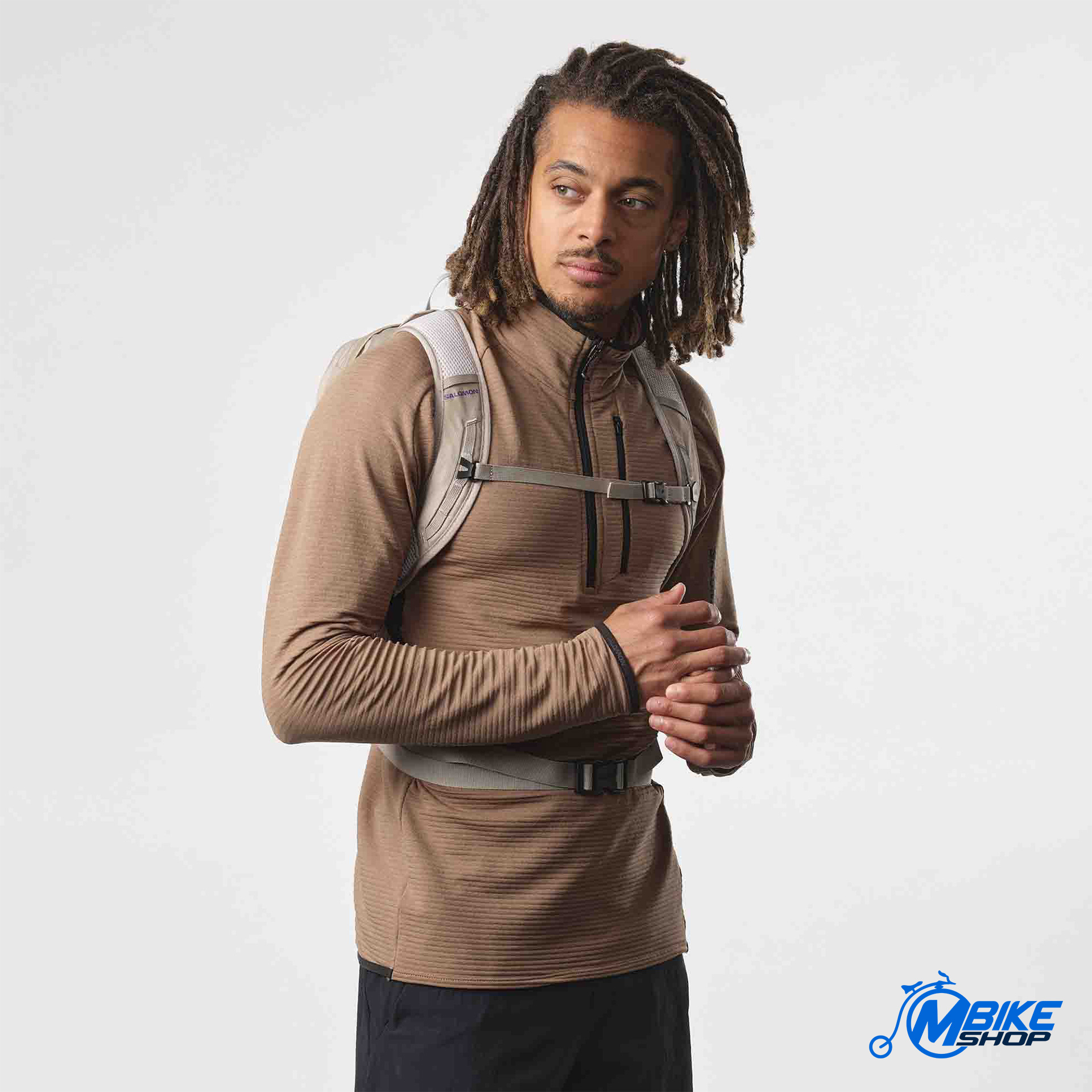 Ruksak SALOMON Trailblazer 10 Vintage Khaki/Glacier Gray - Image 3